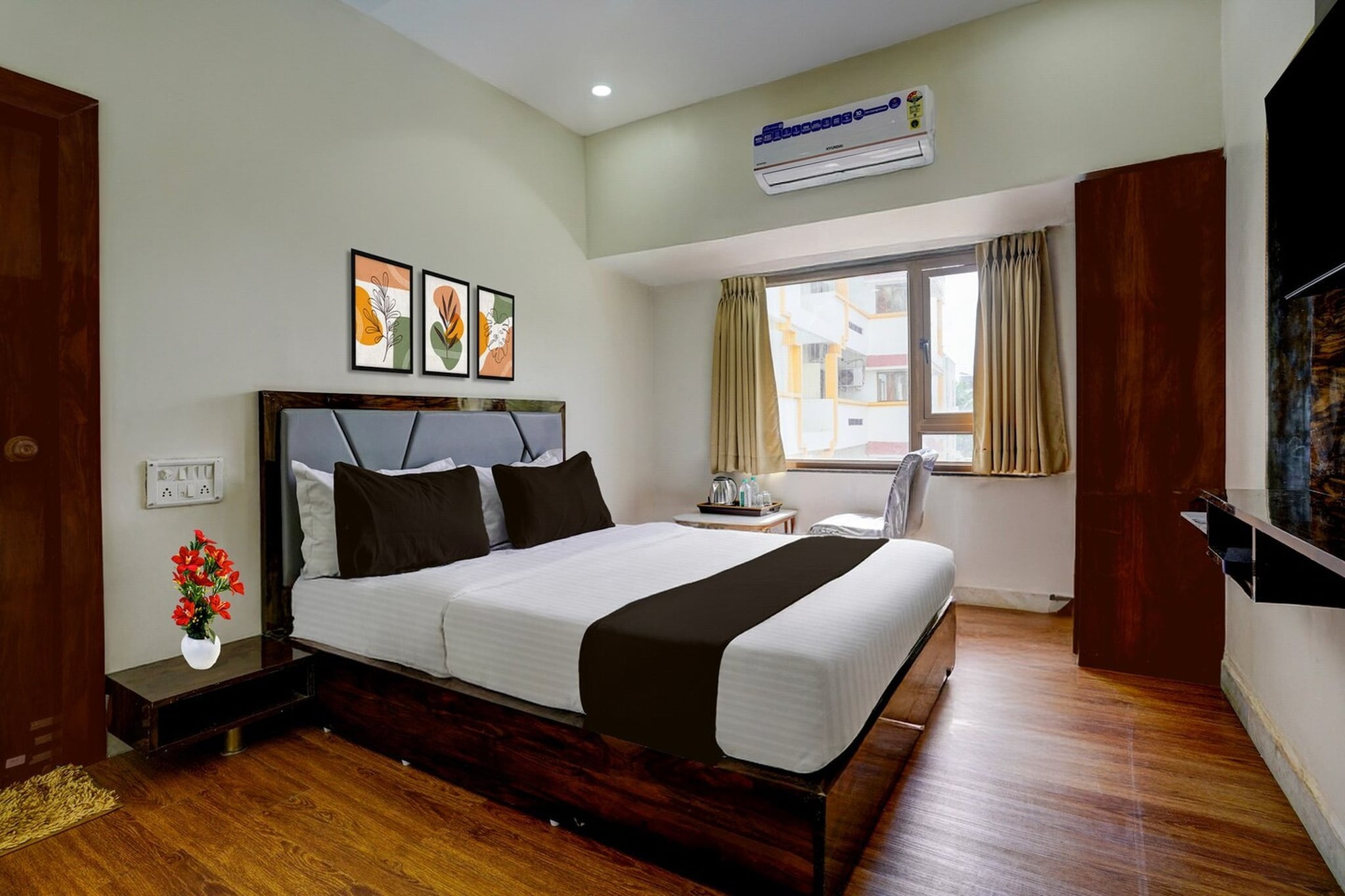 Located within 300 metres of Saibaba Temple and less than 1 km of Sai Teerth Spiritual Theme Park, Super Collection O Shri Sai Baba Temple Formerly Hotel Maitreya provides rooms with air conditioning and a private bathroom in Shirdi. With free WiFi, this 3-star hotel offers room service and a 24-hour front desk. The hotel features family rooms.

Guest rooms at the hotel are equipped with a seating area, a flat-screen TV with satellite channels and a private bathroom with free toiletries and a bath or shower. All rooms include a desk.

Wet N Joy Water Park is 1 km from Super Collection O Shri Sai Baba Temple Formerly Hotel Maitreya, while Shri Adinath Shewtamber Jain Mandir is 600 metres away. Shirdi Airport is 15 km from the property.

1. Unmarried couples are warmly welcome at this property.
2. Guests with local ID proof are warmly welcome.
3.Early Check-In Policy: A full dayâ€™s room rate will be charged for check-ins before 6:00 AM. Complimentary early check-in is available between 6:00 AM and 10:00 AM, subject to room availability.
4.Foreign guests are welcome and allowed to stay at this property without any restrictions
Check-in is only available to guests aged 18 and above. Please provide a government-issued ID to confirmÂ yourÂ age.

