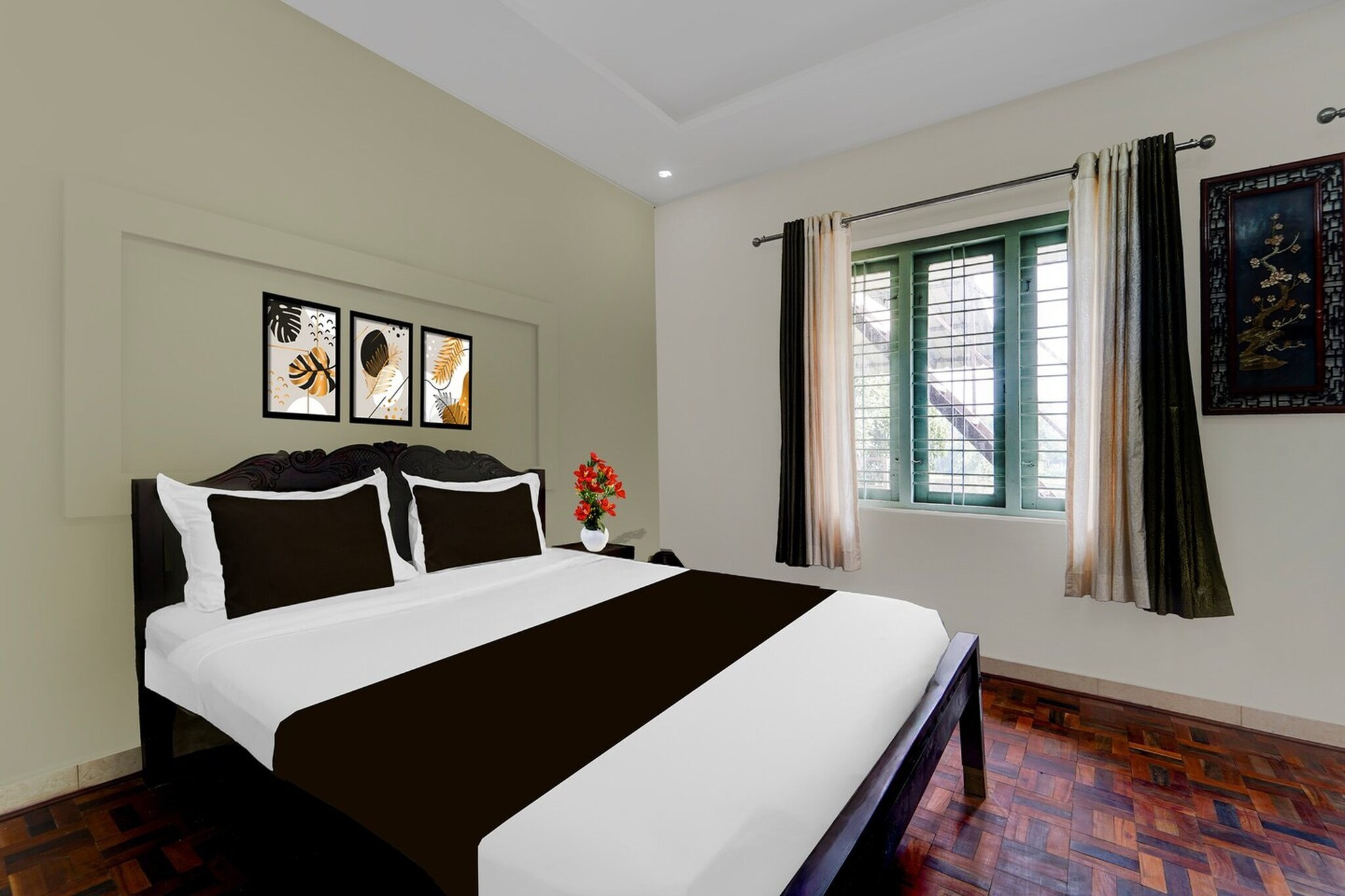 Situated within 35 km of Cochin Shipyard and 13 km of CIAL Convention Centre, Collection O Chalakkudy River Annamanada Formerly Svasthya Retreat features rooms with air conditioning and a private bathroom in MÄla. With free WiFi, this 3-star hotel offers room service and a 24-hour front desk. The hotel has family rooms.
All rooms at the hotel are fitted with a seating area, a flat-screen TV with satellite channels and a private bathroom with free toiletries and a bath or shower. All guest rooms have a desk.
Adlux International Convention & Exhibition Centre is 14 km from Collection O Chalakkudy River Annamanada Formerly Svasthya Retreat, while Aluva Railway Station is 17 km from the property. Cochin International Airport is 13 km away.
1.Unmarried couples are warmly welcome at this property.
2. Guests with local ID proof are warmly welcome.
3.Early Check-In Policy: A full day’s room rate will be charged for check-ins before 6:00 AM. Complimentary early check-in is available between 6:00 AM and 10:00 AM, subject to room availability.
4.Foreign guests are welcome and allowed to stay at this property without any restrictions
Check-in is only available to guests aged 18 and above. Please provide a government-issued ID to confirm your age.