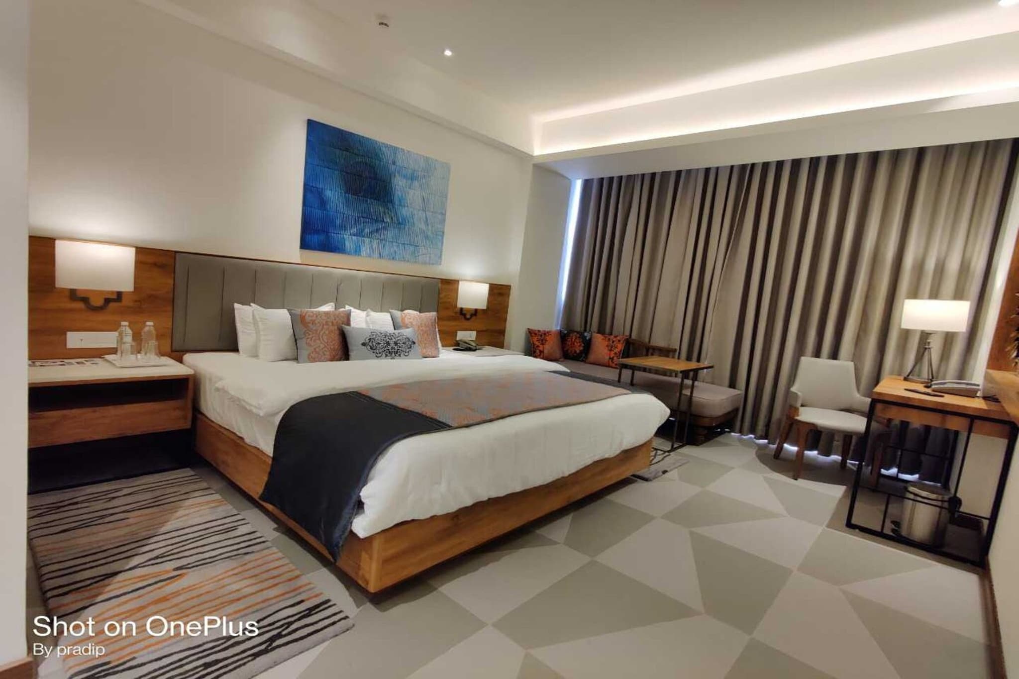 Hotel O Kadodara Surat Formerly Rolex is offering accommodation in Balesar. This 3-star hotel offers room service, a 24-hour front desk and free WiFi. The hotel has family rooms.
All guest rooms at the hotel come with a seating area, a flat-screen TV with satellite channels and a private bathroom with free toiletries and a bath or shower. The rooms at Hotel O Kadodara Surat Formerly Rolex feature air conditioning and a desk.
Surat Airport is 27 km from the property.
Unmarried couples are warmly welcome at this property.
Guests with local ID proof are warmly welcome.
Early Check-In Policy: A full day’s room rate will be charged for check-ins before 6:00 AM. Complimentary early check-in is available between 6:00 AM and 10:00 AM, subject to room availability.
Check-in is only available to guests aged 18 and above. Please provide a government-issued ID to confirm your age.