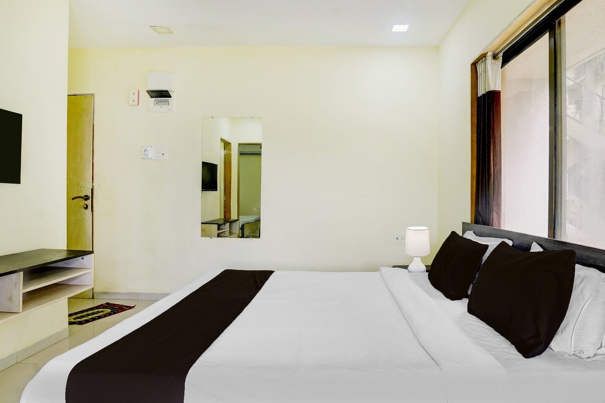Palette Hotel And Resort Igatpuri Formerly Bodh Valley Resort is located in Igatpuri. With free WiFi, this 5-star hotel offers room service and a 24-hour front desk. The hotel features family rooms.
Guest rooms at the hotel are equipped with a seating area, a flat-screen TV with satellite channels and a private bathroom with free toiletries and a bath or shower. The rooms at Palette Hotel And Resort Igatpuri Formerly Bodh Valley Resort include air conditioning and a desk.
Nashik Airport is 69 km away.
1. Unmarried couples are warmly welcome at this property.
2. Guests with local ID proof are warmly welcome.
3.Early Check-In Policy: A full day’s room rate will be charged for check-ins before 6:00 AM. Complimentary early check-in is available between 6:00 AM and 10:00 AM, subject to room availability.
4.Foreign guests are welcome and allowed to stay at this property without any restrictions
Check-in is only available to guests aged 18 and above. Please provide a government-issued ID to confirm your age.