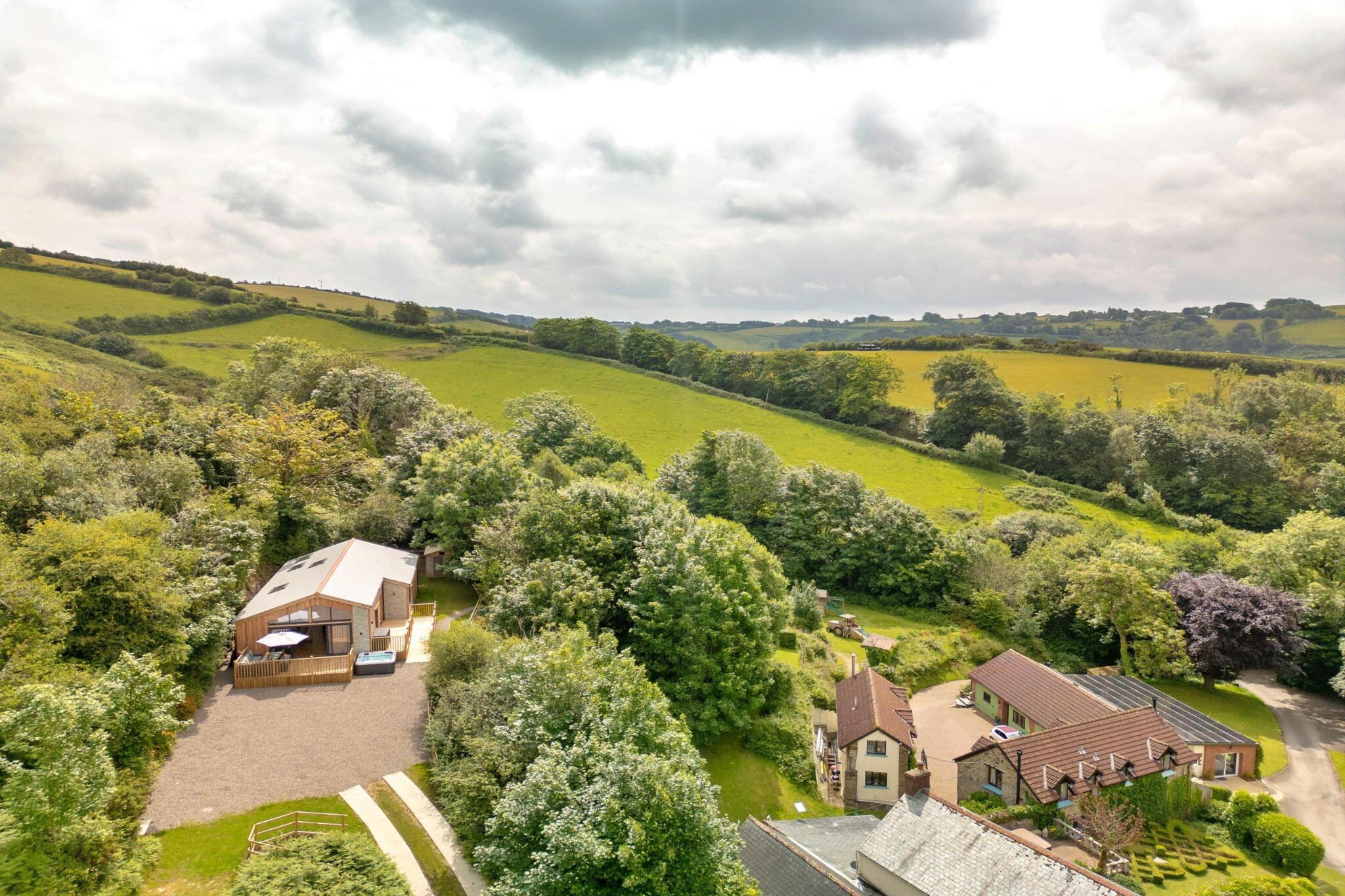 Coulscott Pipistrelle Barn - Areas within 1km in summer