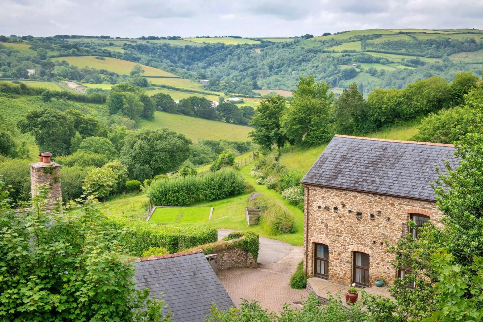 Coulscott Pipistrelle Barn - Areas within 1km in summer