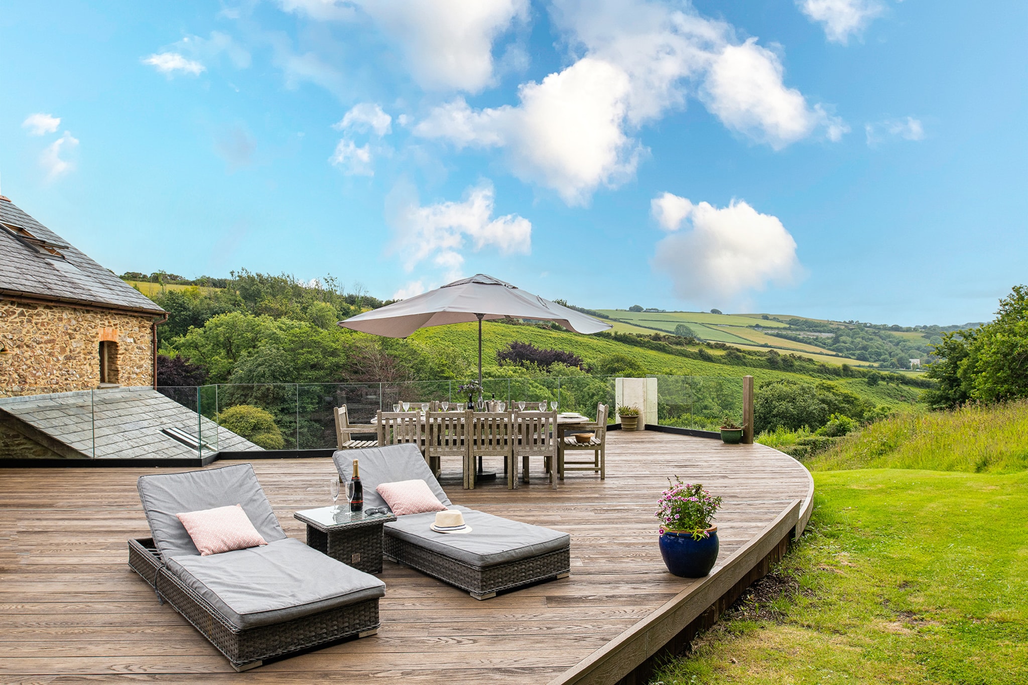 Coulscott Old Barn - Terrace