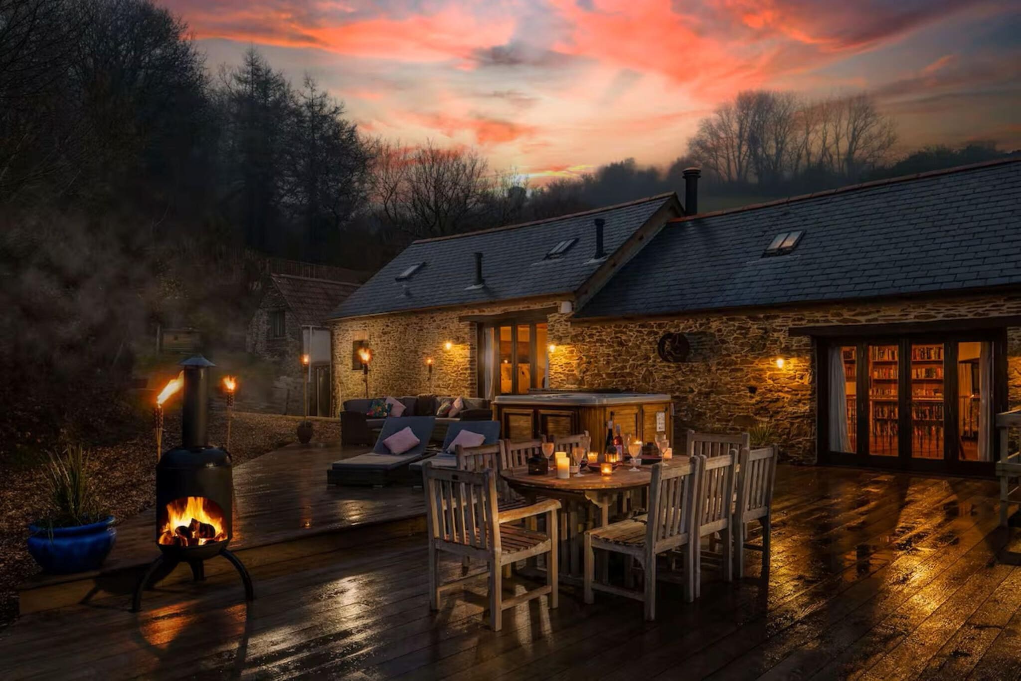 Coulscott Old Barn - Terrace balcony