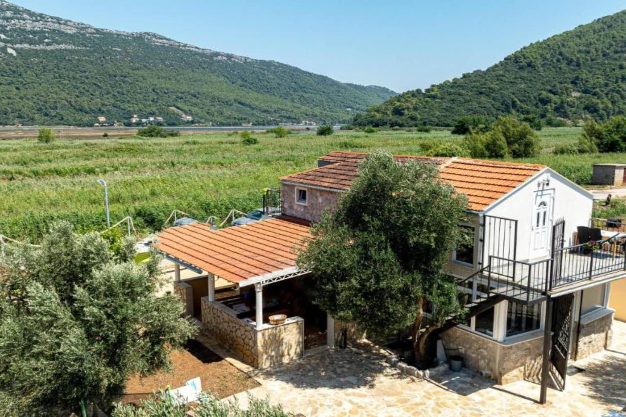 Natur Olive House Ston-Im Freien