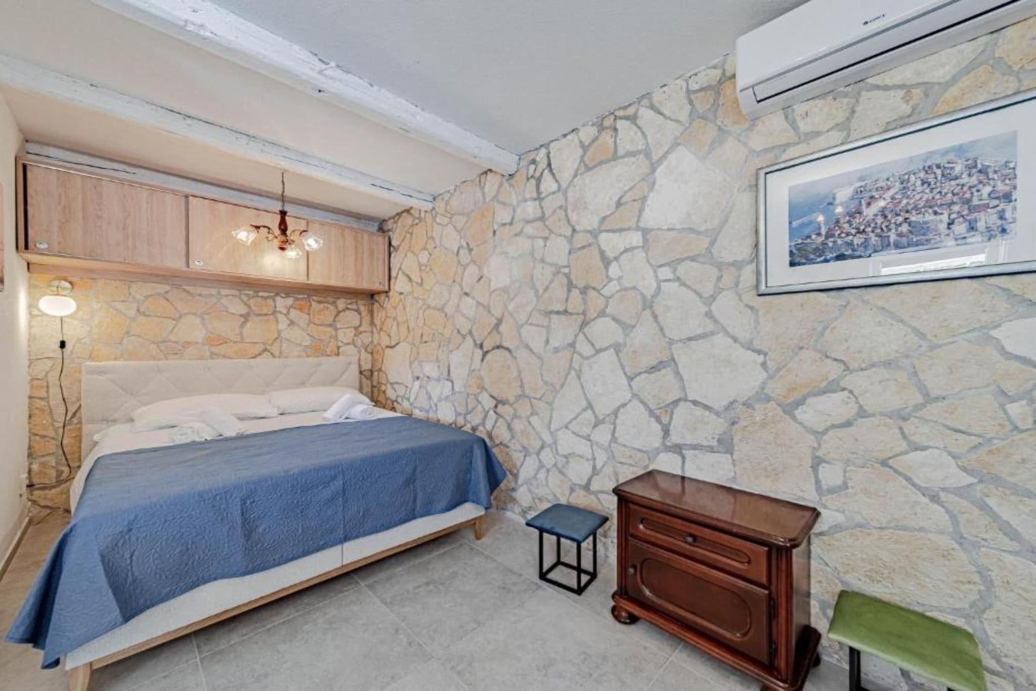 Natur Olive House Ston-Schlafzimmer