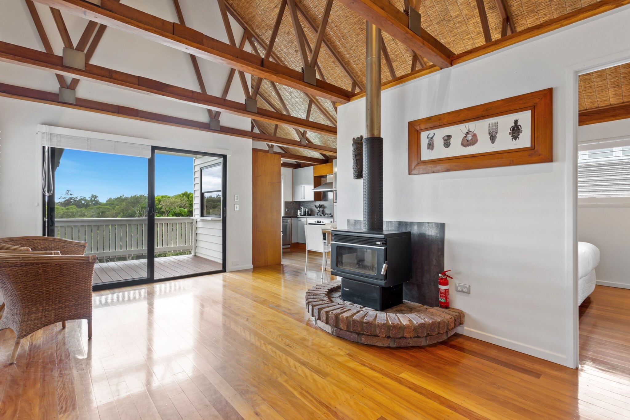 Beachfront 3-Bed with Private Pool & Fireplace