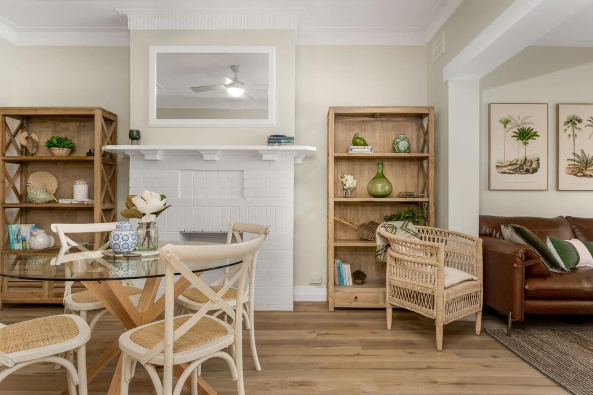 This apartment is the perfect mix of style, space, and convenience, making it ideal for those looking to explore Manly. This is a well-styled apartment with plenty of space across its two bedrooms, living and dining areas. The convenience of its location is unmatched, with Manly’s bustling Corso and stunning beach only minutes away. You’ll have an array of shops and cafes on your doorstep, with Manly Wharf nearby as well. Enjoy some fresh air with communal courtyard access at the apartment.
The space
Located in an Art Deco building, this apartment perfectly combines modernity and style with old-school touches. With plenty of natural light, this is a bright and airy apartment, complemented by the well-styled decor throughout the apartment. The adjoining living and dining area create a perfect communal atmosphere, whilst the spacious bedrooms allow guests to enjoy their own privacy and comfort.
 
General
- Modern and spacious 2-bedroom, 1-bathroom apartment
- Fans throughout the property and portable electric heaters are available
- Wi-Fi provided
- Window shutters throughout the apartment
 
Bedroom & bathroom
- Bedroom 1: 1x Queen bed with wardrobe space
- Bedroom 2: 2x King single beds with wardrobe space
- 1 separate bathroom with shower only.
 
Kitchen
- Modern appliances
- Toaster, kettle, coffee-maker, and microwave available
- Oven and gas stovetop available
- Combined washer/dryer available and communal washers and clothesline in the courtyard
 
Living Room
- TV with free-to-air and streaming apps available
- Couch
- 4-seater dining table