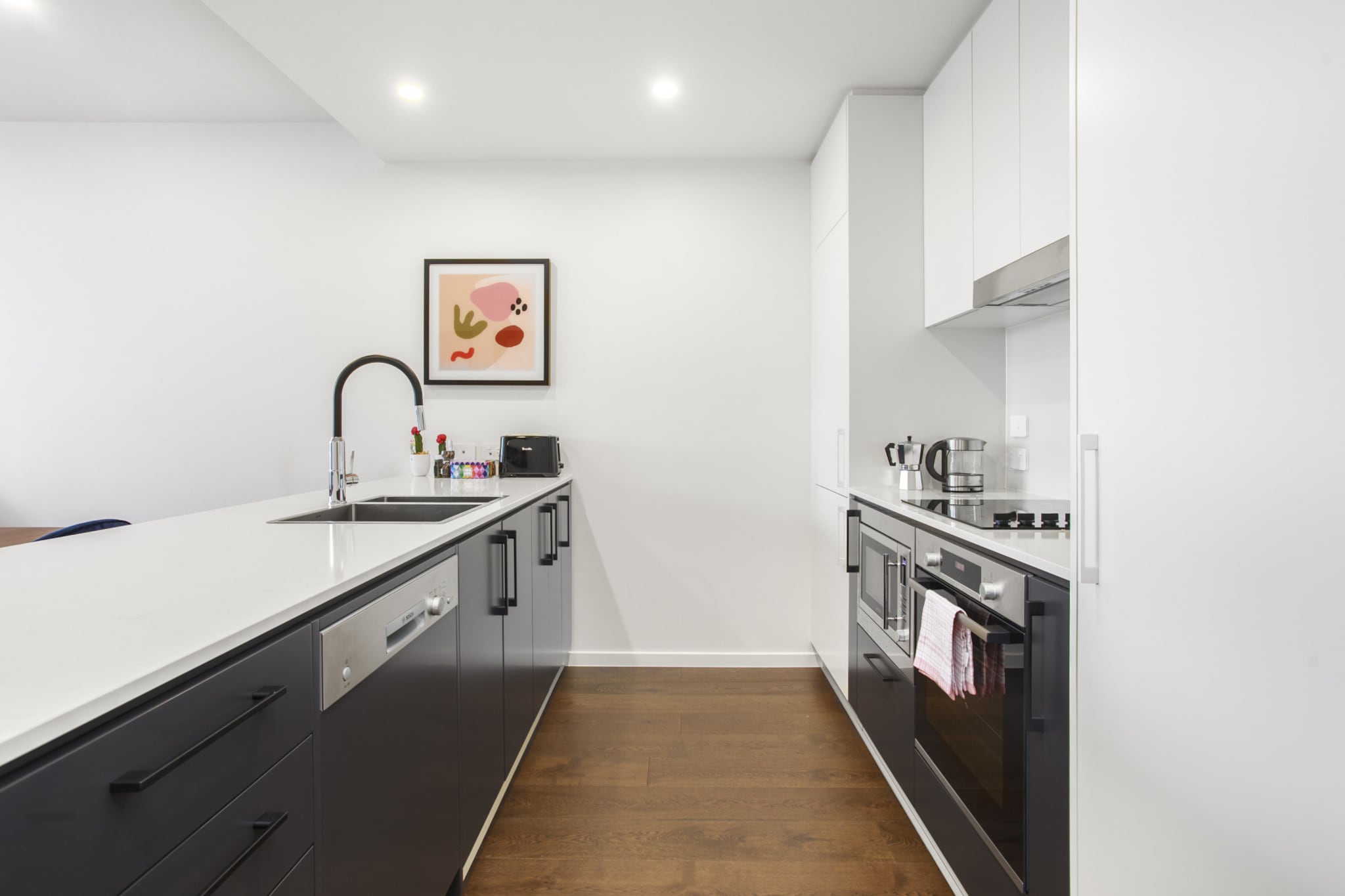 Bed Linen, Desk, Elevator, Hot Water, Internet Access DSL, Wardrobe, Living room(single sofa bed, TV), Kitchen(stove, electric kettle, toaster, oven, microwave, dishwasher, fridge), bedroom(Queen Bed), bathroom(shower, washbasin, toilet), bathroom(shower, washbasin, toilet), First Aid, Recreation lake, Play area, cot, washing machine, balcony or terrace, heating, air conditioning, iron, hairdryer, shampoo, body soap, Essentials, dishes and cutlery, Dedicated workspace, Carbon monoxide detector, Conditioner, Long term stays allowed, Room-darkening shades, Shower gel, Wine glasses