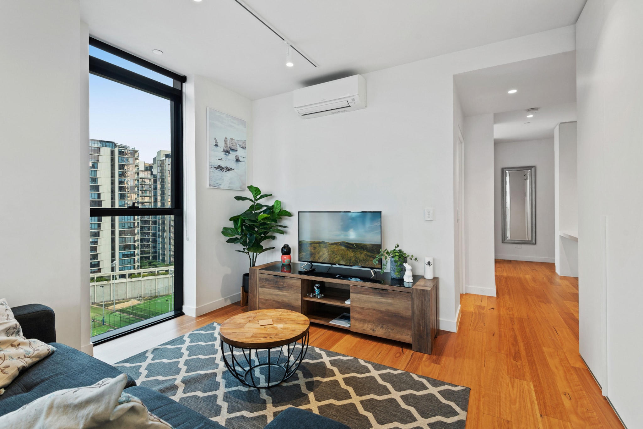 Bright Apartment with City Views in Trendy Locale