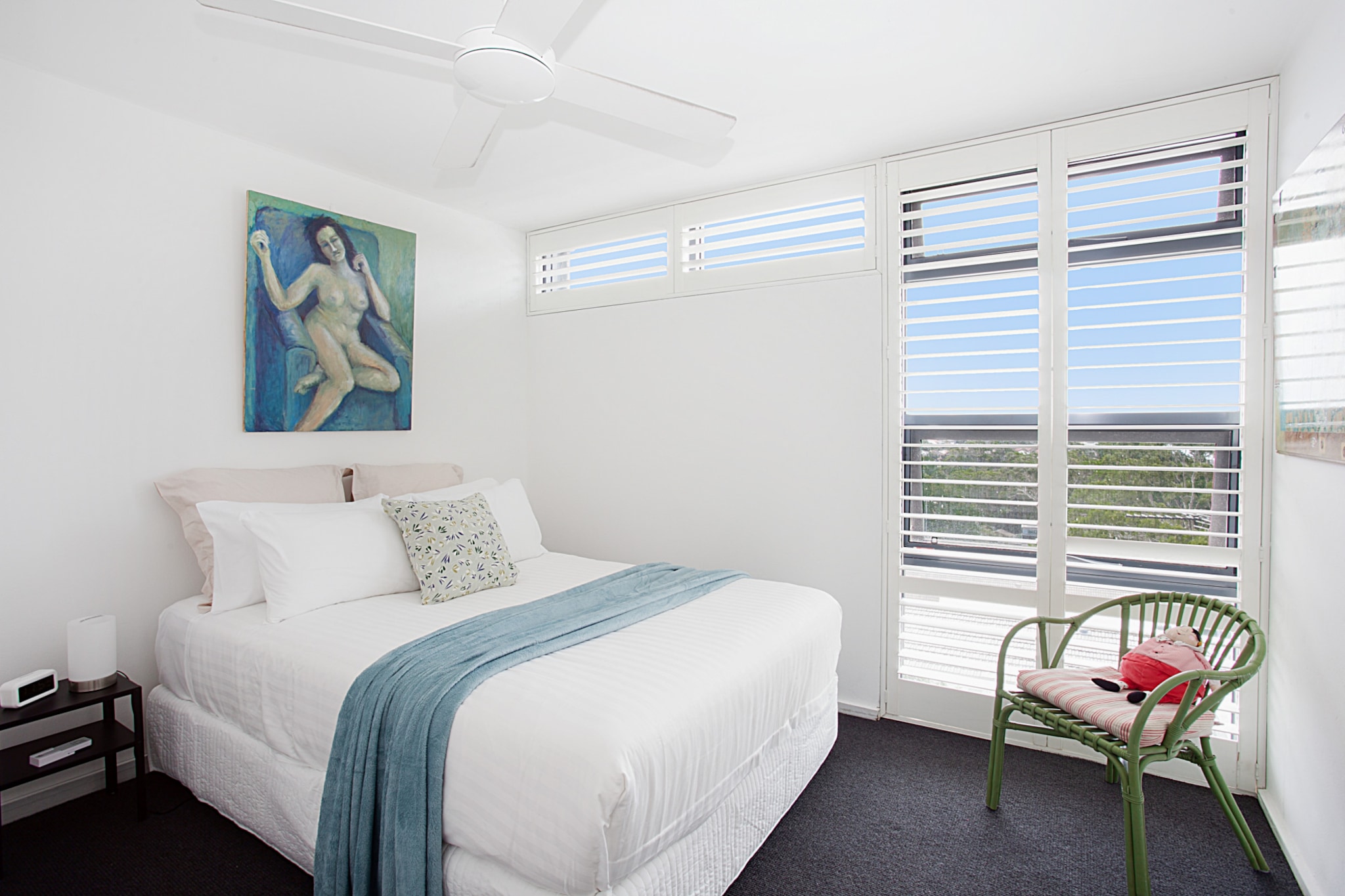 Located at the top of Bronte Park, surrounded by greenery, this two-bedroom apartment is the kind of place that has made Sydney one of the world's most liveable cities. You'll wake with sun filtering through the leaves and lorikeets chattering in the trees. Walk down to the beach through the park and grab a flat white before going for an early morning swim. The rest of the day is up to you, but you can rest easy in the knowledge you've got this tranquil, unpretentious hideaway to come back to.
The space
This compact but charming two-bedroom apartment is the perfect place to take it easy, whether that means a beer on the balcony admiring the view or nights cuddled up in front of the TV. The renovated kitchen and bathroom areas are stylish without trying too hard and the whole unit is flooded with natural light.
 
General
- Bright contemporary space surrounded by greenery
- Sunlit balcony
- Timber floors and high ceilings
- Laundry facilities provided
- Wi-Fi provided
- Hotel Quality linen and towels
- Unlimited street parking
- Air conditioning only in Living Room
- Some of the other rooms have Ceiling Fans
 
Living room
- Flat-screen TV and large fabric lounge
- Filled with art
- Opens directly onto balcony
 
Bathroom
- Contemporary retro bathroom with tub
- Hair dryer and travel essentials provided
 
Bedroom
- Two queen bedrooms
- Built-in storage
 
Kitchen
- Induction cooktop
- Funky hex tile splashback
- Modern appliances
- Dishwasher
Local area description
Sleepier than its more famous cousin Bondi, Bronte is no less beautiful. Hemmed in by ocean cliffs topped by mansions and cut through by parkland, Bronte is a quiet haven for young professionals, families and surfers. The small strip of cafes and fish and chip shops has a village-like feel, yet it's only a short drive from the heart of the city.
House rules
You are staying in a friendly and peaceful neighbourhood and we kindly ask you to respect the community and your surrounding neighbours. The following strict House Rules apply:
 
- No loud noise between 10 pm and 8 am
- No parties or antisocial behaviour
- No additional people are to access the property without our prior approval
- No pets are allowed in the property without approval
- No smoking is allowed at any times
- If you break something, please let us know
 
- To help protect all floor coverings do not wear any shoes inside the property
 
 
Please be aware that excessive noise such as amplified music, vocals or screaming or anti-social behaviour in the property or common areas can cause neighbours to complain to us, the Building Manager, Council Rangers or Police.
 
 
IMPORTANT: Any breach of the House Rules may lead to a $500 fine plus compensation for any cost/damage created and immediate eviction of the property.
 
 
Finally, when checking out, we kindly ask you for the following:
 
 
 
- Please leave all beds unmade
- Please clean up your dishes and put them away
- In case you have rearranged furniture, please put it back to the original location
- Please take out the rubbish and remember to use the right bins
- Please ensure all appliances, A/C and lights are off and doors and windows are closed
Interaction with guests
Welcome to MadeComfy! Our local team curates stays in exceptional Australian & New Zealand properties, ensuring style, comfort, and prime locations for discerning guests. We prioritise your needs to provide a memorable home-away-from-home experience. Explore our digital guidebooks for local recommendations, and don't hesitate to contact us throughout your stay. We're here to ensure your comfort – enjoy your stay with MadeComfy.
Notes
Please note that there may be construction noise during the day. Apologies for any inconvenience this may cause.
- For your comfort, this property is prepared with professional-grade hotel-style linen, including a three-sheet setup, ensuring a fresh and hygienic sleep experience.
- There are five flights of stairs to access the property, so it is not suitable if you have wheelchairs or heavy luggage.
- The fan in the main bedroom (on the right) doesn’t have a light. There are only desk lamps on the bedside tables.
- The hot water system is limited, we are looking into solutions.
 
Extra Services:
- Early check-in: Our standard check-in is at 3 pm. To guarantee early access to the property we suggest booking the night before if available. Otherwise, early check-in is subject to availability from the night before at an additional cost.
- Late check-out: Our standard check-out is at 10 am. To guarantee a later check-out of the property we suggest booking an additional night if available. Otherwise, a late check-out is subject to availability from the night before to an additional cost.
- Baggage: For security reasons, we are unable to receive or to keep unattended baggage before check-in or after check-out
- We provide a small welcome amenity pack to get your stay started
- This booking is protected with coverage for lost baggage and emergency medical expenses, provided by Travel Support with claim upto 500 AUD (T&C Applies). For more details reach out to Guest Support team post booking.
Access description
There are five flights of stairs to access the property. You’ll have access to the entire property when you stay here, so it will feel like your own home.
Getting around
Buses to Bondi Junction leave on Murray St just around the corner and take 10 minutes. From there it's five minutes into the city.
 
I highly recommend using ride-sharing services: For first time users, download the Uber app for more information.
 
Check out the TripGo app for transport timetables.