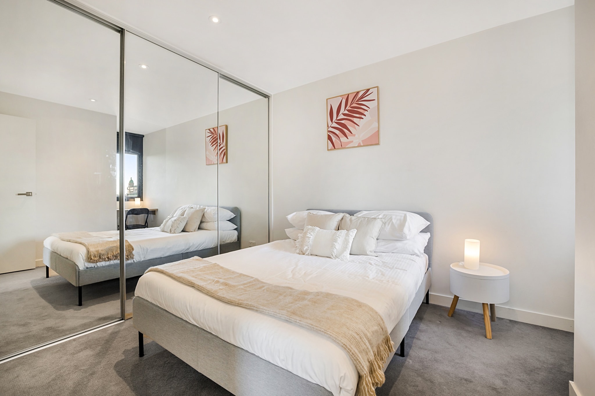 Located metres from the famed Chapel Street, this two-bedroom apartment is surrounded by trendy restaurants, bars, boutiques and cafes. It’s also a short walk from Prahran Market and well-connected to the Melbourne CBD and St Kilda via trains and trams. The unit has two cosy bedrooms, one bathroom and a spacious living and dining area. The kitchen is well-equipped for casual cooking, while the balcony overlooks the neighbourhood.

The space
This is a comfortable apartment with timber finishes and modern décor. It has an open-plan living and dining area with large windows and a well-equipped kitchen. The two bedrooms are carpeted and have queen-size and double bedding. There’s also two-person dining and a private balcony.
 
General
-Entire 2-bedroom, 1-bathroom apartment
-Private balcony with neighbourhood views
-Wi-Fi provided
-Washing machine provided
-Air conditioning
 
Living room
-Flat-screen TV
-Sofa
-Coffee table
-Dining table
-Air conditioning
 
Bedrooms and bathrooms
-Bedroom 1: Queen-size bed, built-in wardrobe, blackout blinds
-Bedroom 2: Double bed, built-in wardrobe, blackout blinds
-Bathroom with glass shower
-Top quality linens & towels
 
Kitchen
-Stainless-steel appliances
-Electric oven and gas stovetop with rangehood
-Toaster, coffee plunger, microwave and kettle
-Fridge and freezer
-Dishwasher
 
Laundry
-Washing machine
-Iron and ironing board
 
Points of Interests
- Prahran Market 0.75 Km, nine-minutes walk
- Prahran Aquatic Centre 0.35 Km, five-minutes walk
- Princes Gardens 0.3 Km, three-minutes walk
 
Beach Access
- Elwood Beach 4.6 Km, 12-minutes drive
- St Kilda Beach 3.3 Km, 15-minutes drive
 
Airport Access
- Melbourne Airport 29.9 Km, 30-minutes drive
- Avalon Airport 59.1 Km, 50-minutes drive
Local area description
Prahran is a popular nightlife neighbourhood best-known for its trendy cocktail bars, Southeast Asian eateries and lively nightclubs. During the day, this neighbourhood is a hotspot for boutique shopping and cafe hopping. It’s also home to a range of recreational facilities, including the Prahran Aquatic Centre and multiple parks. All of this can be found within 10 minutes of the Melbourne CBD and 20 minutes from the city’s beaches.
House rules
You are staying in a friendly and peaceful neighbourhood and we kindly ask you to respect the community and your surrounding neighbours. The following strict House Rules apply:
 
- No loud noise between 10 pm and 8 am
- No parties or antisocial behaviour
- No additional people are to access the property without our prior approval
- No pets are allowed in the property without approval
- No smoking is allowed at any times
- If you break something, please let us know
- To help protect all floor coverings do not wear any shoes inside the property
 
Please be aware that excessive noise such as amplified music, vocals or screaming or anti-social behaviour in the property or common areas can cause neighbours to complain to us, the Building Manager, Council Rangers or Police.
 
IMPORTANT: Any breach of the House Rules may lead to a $500 fine plus compensation for any cost/damage created and immediate eviction of the property.
 
Finally, when checking out, we kindly ask you for the following:
 
- Please leave all beds unmade
- Please clean up your dishes and put them away
- In case you have rearranged furniture, please put it back to the original location
- Please take out the rubbish and remember to use the right bins
- Please ensure all appliances, A/C and lights are off and doors and windows are closed
Interaction with guests
Welcome to MadeComfy! Our local team curates stays in exceptional Australian & New Zealand properties, ensuring style, comfort, and prime locations for discerning guests. We prioritise your needs to provide a memorable home-away-from-home experience. Explore our digital guidebooks for local recommendations, and don't hesitate to contact us throughout your stay. We're here to ensure your comfort – enjoy your stay with MadeComfy.
Notes
For your comfort, this property is prepared with professional-grade hotel-style linen, including a three-sheet setup, ensuring a fresh and hygienic sleep experience.
 
Extra Services:
- Early check-in: Our standard check-in is at 3 pm. To guarantee early access to the property we suggest booking the night before if available. Otherwise, early check-in is subject to availability from the night before at an additional cost.
- Late check-out: Our standard check-out is at 10 am. To guarantee a later check-out of the property we suggest booking an additional night if available. Otherwise, a late check-out is subject to availability from the night before to an additional cost.
- Baggage: For security reasons, we are unable to receive or to keep unattended baggage before check-in or after check-out
- We provide a small welcome amenity pack to get your stay started
 
Note
- Air conditioning and heating in the living room only
- Street parking available nearby
- This booking is protected with coverage for lost baggage and emergency medical expenses, provided by Travel Support with claim upto 500 AUD (T&C Applies). For more details reach out to Guest Support team post booking.
Access description
You’ll have access to the entire property when you stay here, so it will feel like your own home.
Getting around
We highly recommend using ride-sharing services.
 
Check out the TripGo app for transport timetables.
 
Public transport
Prahran Station is about 650 metres from the apartment and has regular services to the Melbourne CBD in around 10 minutes. There are also tram stops along High Street and Chapel Street that have multiple lines servicing the surrounding suburbs and CBD.
 
Ride sharing
Ride sharing apps are a safe and easy way to get around, especially late at night when public transport services are less frequent. Prices are about two-thirds of a taxi, but may surge during bad weather or public events.
 
Points of Interests
- Prahran Market 0.75 Km, nine-minutes walk
- Prahran Aquatic Centre 0.35 Km, five-minutes walk
- Princes Gardens 0.3 Km, three-minutes walk
 
Beach Access
- Elwood Beach 4.6 Km, 12-minutes drive
- St Kilda Beach 3.3 Km, 15-minutes drive
 
Airport Access
- Melbourne Airport 29.9 Km, 30-minutes drive
- Avalon Airport 59.1 Km, 50-minutes drive