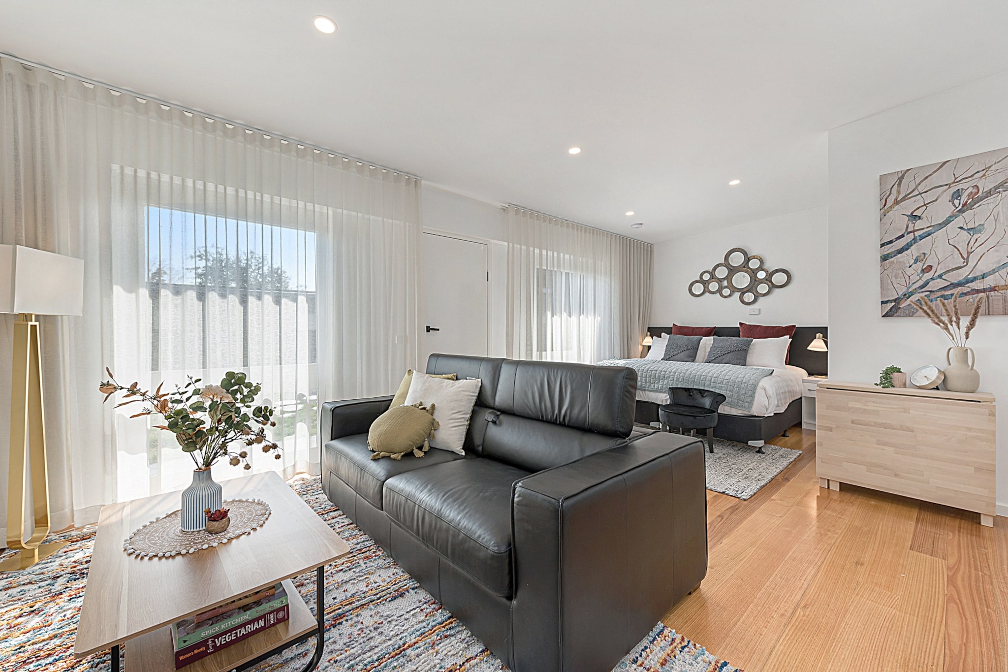 This studio has the ideal location for race days at Caulfield Racecourse with a communal backyard area shared with other units, only 20 minutes via train from the track. It’s also well-connected to the rest of Melbourne via trains and trams and is 30 minutes from the CBD. The surrounding neighborhood offers parks, shopping, and dining all within an easy walk. The studio is a cozy abode with comfortable furnishings, including a sofa bed. It also has a well-equipped kitchen and parking.

The space
This studio is all about comfort and low-maintenance living. It has a king-size bed, double sofa bed and a flat-screen TV. The kitchen is well-equipped with convenient appliances, while the bathroom offers ample space. It also has access to a communal laundry.
General
- Detached studio
- Wi-Fi is provided
- Communal laundry facilities
- Air conditioning
- Secure parking
- Self check-in
 
Living room
- Flat-screen TV
- Sofa bed
- Coffee table
- Dining table
- Air conditioning
 
Bedrooms and bathrooms
- Bedroom: King-size bed, blackout blinds
- Bathroom with hairdryer
- Top quality linens & towels
 
Kitchen
- Stainless-steel appliances
- Electric oven and induction stovetop with rangehood
- Toaster, coffee machine, microwave and kettle
- Fridge and freezer
- Dishwasher
 
Laundry
- Communal laundry
- Washing machine and dryer
- Iron
- Clothes drying rack
Local area description
Carnegie is a quiet suburban neighbourhood with great train links to the Melbourne CBD in about 30 minutes. The neighbourhood centres around Koornang Road, where you’ll find most of its popular restaurants and cafes. It also has a number of green spaces, including Koornang Park and Packer Park. Venture north to Carnegie Central for shopping or south to explore Duncan Mackinnon Reserve.
House rules
You are staying in a friendly and peaceful neighbourhood and we kindly ask you to respect the community and your surrounding neighbours. The following strict House Rules apply:
- No loud noise between 10 pm and 8 am
- No parties or antisocial behaviour
- No additional people are to access the property without our prior approval
- No pets are allowed in the property without approval
- No smoking is allowed at any times
- If you break something, please let us know
- To help protect all floor coverings do not wear any shoes inside the property
 
Please be aware that excessive noise such as amplified music, vocals or screaming or anti-social behaviour in the property or common areas can cause neighbours to complain to us, the Building Manager, Council Rangers or Police.
 
IMPORTANT: Any breach of the House Rules may lead to a $500 fine plus compensation for any cost/damage created and immediate eviction of the property.
 
Finally, when checking out, we kindly ask you for the following:
- Please leave all beds unmade
- Please clean up your dishes and put them away
- In case you have rearranged furniture, please put it back to the original location
- Please take out the rubbish and remember to use the right bins
- Please ensure all appliances, A/C and lights are off and doors and windows are closed
Interaction with guests
Welcome to MadeComfy! Our local team curates stays in exceptional Australian & New Zealand properties, ensuring style, comfort, and prime locations for discerning guests. We prioritise your needs to provide a memorable home-away-from-home experience. Explore our digital guidebooks for local recommendations, and don't hesitate to contact us throughout your stay. We're here to ensure your comfort – enjoy your stay with MadeComfy.
Notes
For your comfort, this property is prepared with professional-grade hotel-style linen, including a three-sheet setup, ensuring a fresh and hygienic sleep experience.
 
Extra Services:
- Early check-in: Our standard check-in is at 3 pm. To guarantee early access to the property we suggest booking the night before if available. Otherwise, early check-in is subject to availability from the night before at an additional cost.
- Late check-out: Our standard check-out is at 10 am. To guarantee a later check-out of the property we suggest booking an additional night if available. Otherwise, a late check-out is subject to availability from the night before to an additional cost.
- Baggage: For security reasons, we are unable to receive or to keep unattended baggage before check-in or after check-out
- We provide a small welcome amenity pack to get your stay started
 
Note
- The communal laundry area is located beside the studio
- Air conditioning in whole apartment
- There is a communal backyard area shared with the other units
- This booking is protected with coverage for lost baggage and emergency medical expenses, provided by Travel Support with claim upto 500 AUD (T&C Applies). For more details reach out to Guest Support team post booking.
Access description
You’ll have access to the entire property when you stay here, so it will feel like your own home.
- The keys will be left in a lockbox onsite. We will send you the access code 3 days prior to your arrival through the booking portal.
Getting around
We highly recommend using ride-sharing services.
Check out the TripGo app for transport timetables.
 
Public transport
Murrumbeena Station is about 900 metres away and has regular services to the Melbourne CBD in around 20 minutes. The Carnegie/Truganini Rd tram stop is 600 metres away and has multiple lines servicing the surrounding suburbs and the CBD. There are also bus stops along Coorigil Road.
 
Ride sharing
Ride sharing apps are a safe and easy way to get around, especially late at night when public transport services are less frequent. Prices are about two-thirds of a taxi, but may surge during bad weather or public events.
 
Points of Interests
- Chadstone - The Fashion Capital 3.1 Km, 40-minutes walk or eight-minutes drive
- Koornang Park 0.8 Km, ten-minutes walk or two-minutes drive
- Caulfield Racecourse 3.0 Km, 37-minutes walk or eight-minutes drive
 
Beach Access
- Elwood Beach 8.7 Km, 17-minutes drive
- St Kilda Beach 9.2 Km, 18-minutes drive
 
Airport Access
- Melbourne Airport 40.8 Km, 48-minutes drive
- Avalon Airport 69.6 Km, 1-Hour 11-minutes drive