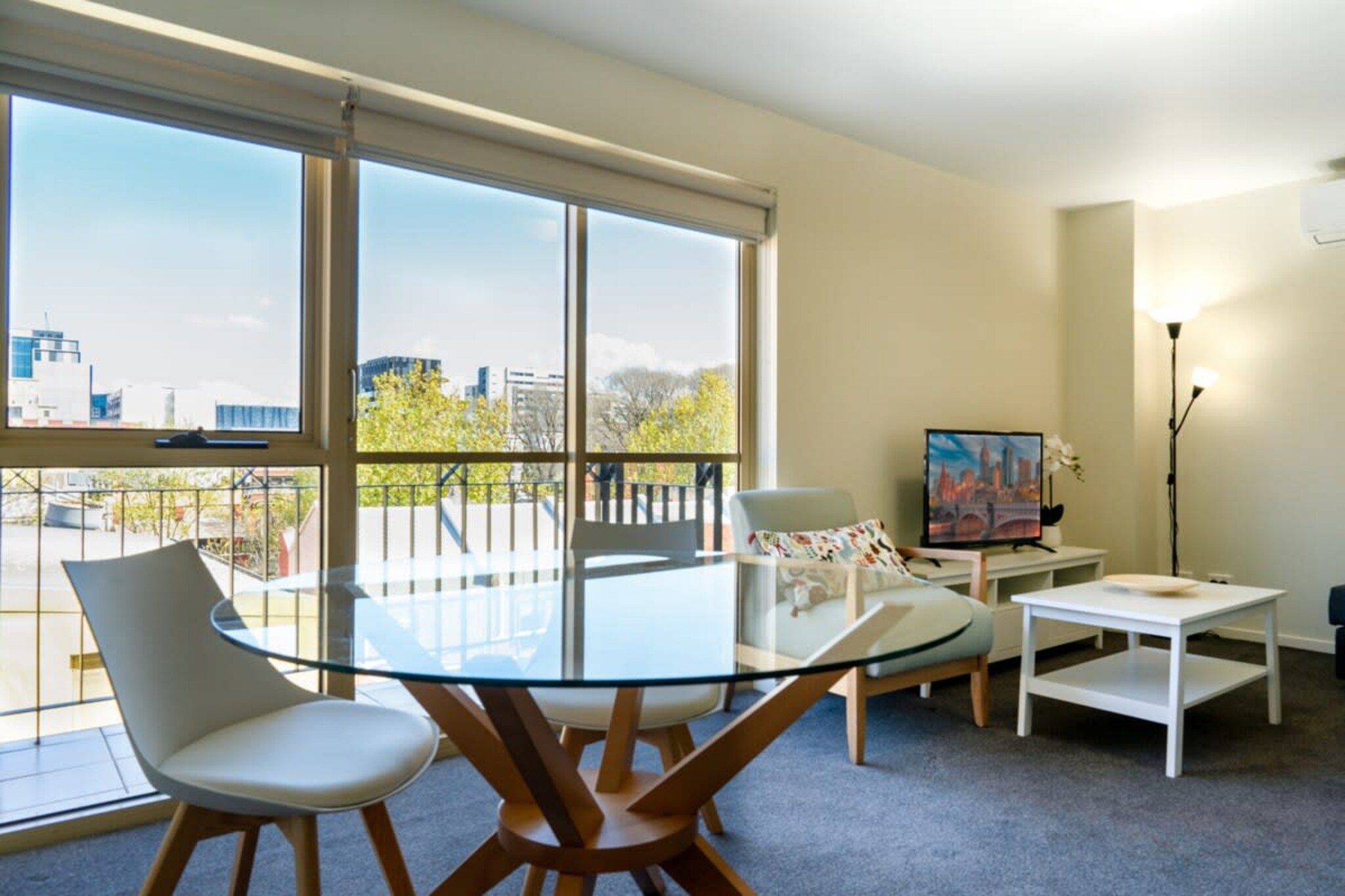 This property is a Melbourne CBD gem - the perfect mix of comfort and convenience. Located in the heart of Carlton, the property is in a prime location and only minutes away from the famous Lygon Street dining hub. The spacious property has everything you need for a city getaway, and features a comfortable bedroom, compact kitchen, and a private balcony to enjoy the stunning views of the cityscape. You’ll have a variety of options at your doorstep, and public transport is also easily accessible.
The space
This functional yet well-decorated studio will have plenty of space for any traveller. The bedroom features a queen bed with ample wardrobe space, and there’s also a sofa bed available for extra guests. Enjoy the views of the city from the private balcony, and throughout the common areas, which feature a fully equipped kitchen, small dining table and living room area.
 
General
- Entire apartment with 1 bedroom and 1 bathroom
- Private balcony with city views
- Air-conditioning and heating available
- Wi-Fi provided
 
Bedroom & bathroom
- Bedroom 1: Queen Bed with wardrobe space
- Sofa bed available (Double bed)
- 1 separate bathroom
- Laundry facilities available
 
Kitchen
- Modern appliances
- Kettle, coffee maker, toaster, and microwave available
- Oven and electrical stovetop available
- Dishwasher available
 
Living Room
- TV available
- 3-seater couch with chaise
- 2-seater dining table
 
Points of Interest
- Melbourne Museum – a 5-minute (400m) walk away
- Emporium Melbourne – a 19-minute (1.3km) walk away
- Queen Victoria Market – a 16-minute (1.1km) walk away
 
Airport Access
The property is approximately a 24-minute (21.8km) drive from Melbourne Airport (Tullamarine).