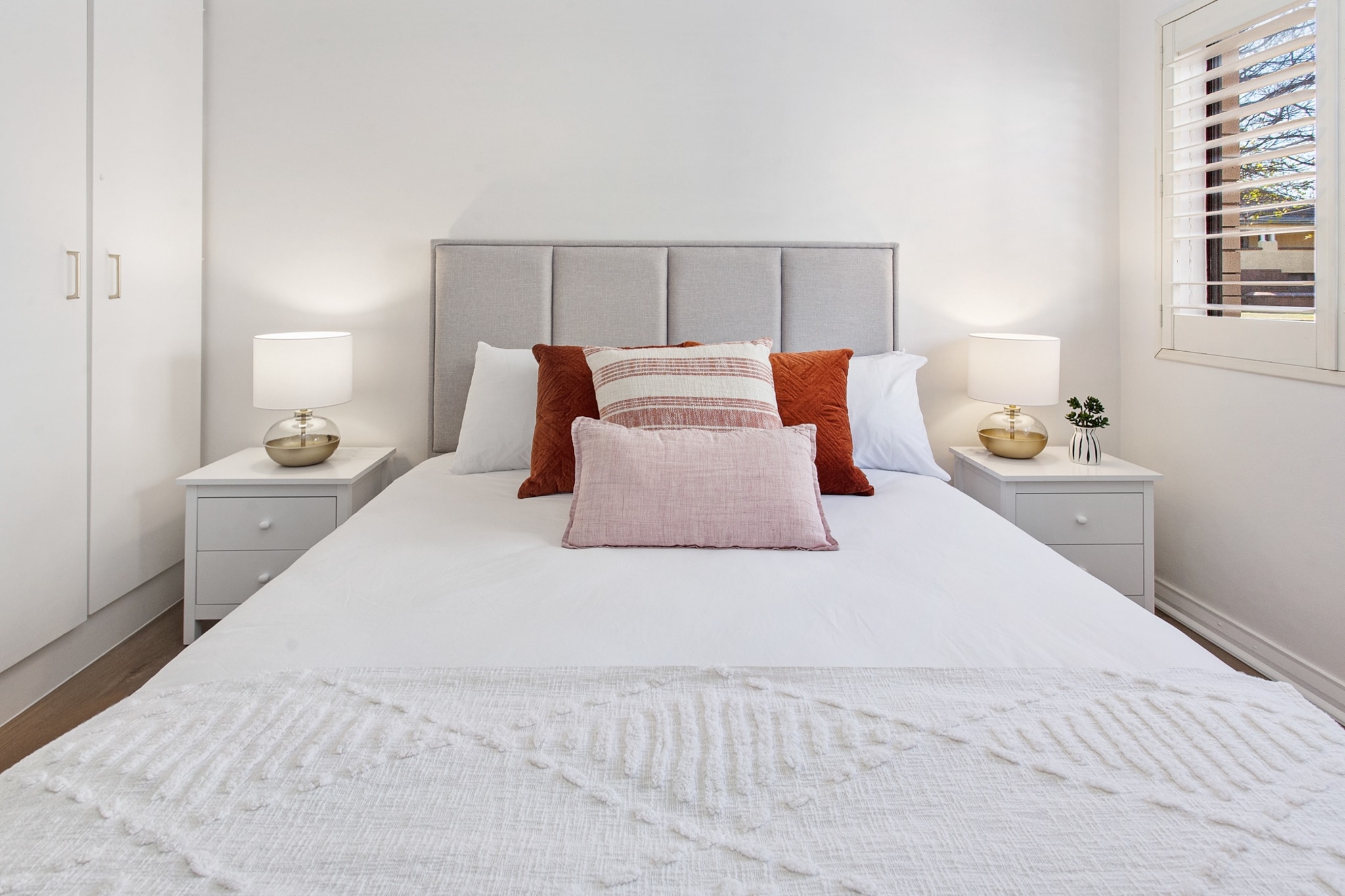 Settle into the relaxed New Farm lifestyle at this charming two-bedroom unit one street back from the Brisbane River. It’s a short walk from New Farm Park and the Brisbane Powerhouse. You can also stroll the New Farm Riverwalk and easily catch ferries or buses into the city centre. The unit has secure parking and a furnished balcony. The main living area is open plan with a convenient kitchen, comfy lounges and dining. Both bedrooms are sunlit and share a bathroom with a shower bath.
The space
This is a lovely space adorned with timber floors and comfortable furnishings. The living area includes a dining table and a plush sofa. The adjoining kitchen comes equipped with convenient appliances. The bedrooms have queen-size and double bedding and share a bathroom. There’s also a furnished balcony and full laundry.
 
General
- Entire 2-bedroom, 1-bathroom apartment
- Air conditioning and heating
- Laundry facilities provided
- Wi-Fi is available
- Secure parking
- Self check-in
 
Living room
- Flat-screen TV
- Sofa
- Reading chair
- Coffee table
- Dining table
- Air conditioning
 
Bedrooms and bathrooms
- Bedroom 1: Queen-size bed, built-in wardrobe, shutters, air conditioning
- Bedroom 2: Double bed, built-in wardrobe, shutters, air conditioning
- Bathroom with shower bath, hairdryer and separate toilet
- Top quality linens & towels
 
Kitchen
- Electric oven and stovetop with rangehood
- Dishwasher
- Toaster, kettle, coffee machine and microwave
- Fridge and freezer
 
Laundry
- Iron and ironing board
- Washing machine and dryer
- Clothes drying rack
 
Points of Interests
- Brisbane Powerhouse 1.4 Km, 18-minutes walk
- New Farm Park 0.75 Km, nine-minutes walk
- New Farm River Walk 0.9 Km, 11-minutes walk
 
Beach Access
- Nudgee Beach 18.9 Km, 25-minutes drive
- Redcliffe Beach 41.2 Km, 40-minutes drive
 
Airport Access
- Brisbane Airport 15.7 Km, 18-minutes drive
Local area description
New Farm is a breezy Brisbane suburb known for its namesake park and for being a leafy residential area. Set along the northern shores of the Brisbane River, enjoy the numerous riverside BBQ spots, picnic areas and the aforementioned Riverwalk. With a vibrant cafe and restaurant scene centred around Brunswick St, New Farm offers quaint alternatives to the bustling city food scene. Home to the Brisbane Powerhouse and Merthyr Village Shopping Centre, the suburb offers a number of events year-round that keeps the suburb feeling thriving and fresh.
House rules
You are staying in a friendly and peaceful neighbourhood and we kindly ask you to respect the community and your surrounding neighbours. The following strict House Rules apply:
- No loud noise between 10 pm and 8 am
- No parties or antisocial behaviour
- No additional people are to access the property without our prior approval
- No pets are allowed in the property without approval
- No smoking is allowed at any times
- If you break something, please let us know
- To help protect all floor coverings do not wear any shoes inside the property
 
Please be aware that excessive noise such as amplified music, vocals or screaming or anti-social behaviour in the property or common areas can cause neighbours to complain to us, the Building Manager, Council Rangers or Police.
 
IMPORTANT: Any breach of the House Rules may lead to a $500 fine plus compensation for any cost/damage created and immediate eviction of the property.
 
Finally, when checking out, we kindly ask you for the following:
- Please leave all beds unmade
- Please clean up your dishes and put them away
- In case you have rearranged furniture, please put it back to the original location
- Please take out the rubbish and remember to use the right bins
- Please ensure all appliances, A/C and lights are off and doors and windows are closed
Interaction with guests
Welcome to MadeComfy! Our local team curates stays in exceptional Australian & New Zealand properties, ensuring style, comfort, and prime locations for discerning guests. We prioritise your needs to provide a memorable home-away-from-home experience. Explore our digital guidebooks for local recommendations, and don't hesitate to contact us throughout your stay. We're here to ensure your comfort – enjoy your stay with MadeComfy.
Notes
- For your comfort, this property is prepared with professional-grade hotel-style linen, including a three-sheet setup, ensuring a fresh and hygienic sleep experience.
- Air conditioning and heating in living room and both bedrooms
- Garage has a parking height limit of 2 m
- Next to a construction site
 
Extra Services:
- Early check-in: Our standard check-in is at 3 pm. To guarantee early access to the property we suggest booking the night before if available. Otherwise, early check-in is subject to availability from the night before at an additional cost.
- Late check-out: Our standard check-out is at 10 am. To guarantee a later check-out of the property we suggest booking an additional night if available. Otherwise, a late check-out is subject to availability from the night before to an additional cost.
- Baggage: For security reasons, we are unable to receive or to keep unattended baggage before check-in or after check-out
- We provide a small welcome amenity pack to get your stay started
- This booking is protected with coverage for lost baggage and emergency medical expenses, provided by Travel Support with claim upto 500 AUD (T&C Applies). For more details reach out to Guest Support team post booking.
Access description
- You’ll have access to the entire property when you stay here, so it will feel like your own home.
- The keys will be left in a lockbox onsite. We will send you the access code 3 days prior to your arrival through the booking portal.
Getting around
We highly recommend using ride-sharing services.
Check out the TripGo app for transport timetables.
 
Public transport
The Sydney Street Ferry Terminal is about 300 metres away and has regular ferry services to riverside suburbs and the CBD. There are bus stops on the surrounding streets with numerous lines accessing the Brisbane CBD in about 15 minutes.
 
Ride sharing
Ride sharing apps are a safe and easy way to get around, especially late at night when public transport services are less frequent. Prices are about two-thirds of a taxi, but may surge during bad weather or public events.
 
Points of Interests
- Brisbane Powerhouse 1.4 Km, 18-minutes walk
- New Farm Park 0.75 Km, nine-minutes walk
- New Farm River Walk 0.9 Km, 11-minutes walk
 
Beach Access
- Nudgee Beach 18.9 Km, 25-minutes drive
- Redcliffe Beach 41.2 Km, 40-minutes drive
 
Airport Access
- Brisbane Airport 15.7 Km, 18-minutes drive