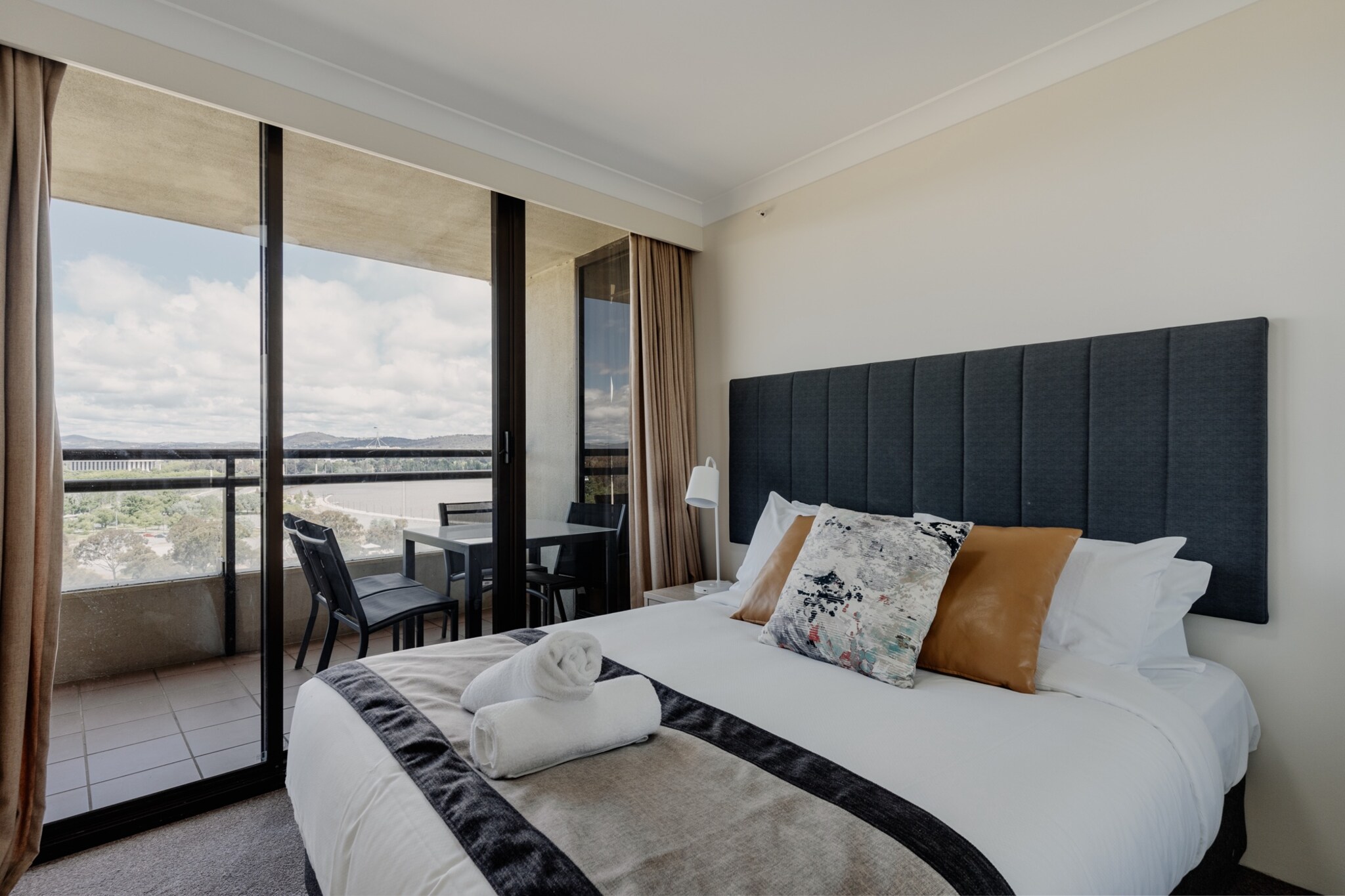 Bed Linen, Elevator, Hot Water, Internet Access DSL, Wardrobe, Kitchen(stove, electric kettle, toaster, coffee machine, oven, microwave, dishwasher, fridge, dishes and cutlery), Living/diningroom(TV, dining table, seating area), bedroom(double bed), bedroom(Queen Bed), bathroom(shower, washbasin, toilet), bathroom(shower, washbasin, toilet), First Aid, Recreation lake, Play area, TV, tumble dryer, cot, bathtub with shower, washing machine, balcony or terrace, heating, air conditioning, swimming pool, private outdoor pool, iron, Conditioner, Long term stays allowed, Room-darkening shades, Shower gel, Wine glasses