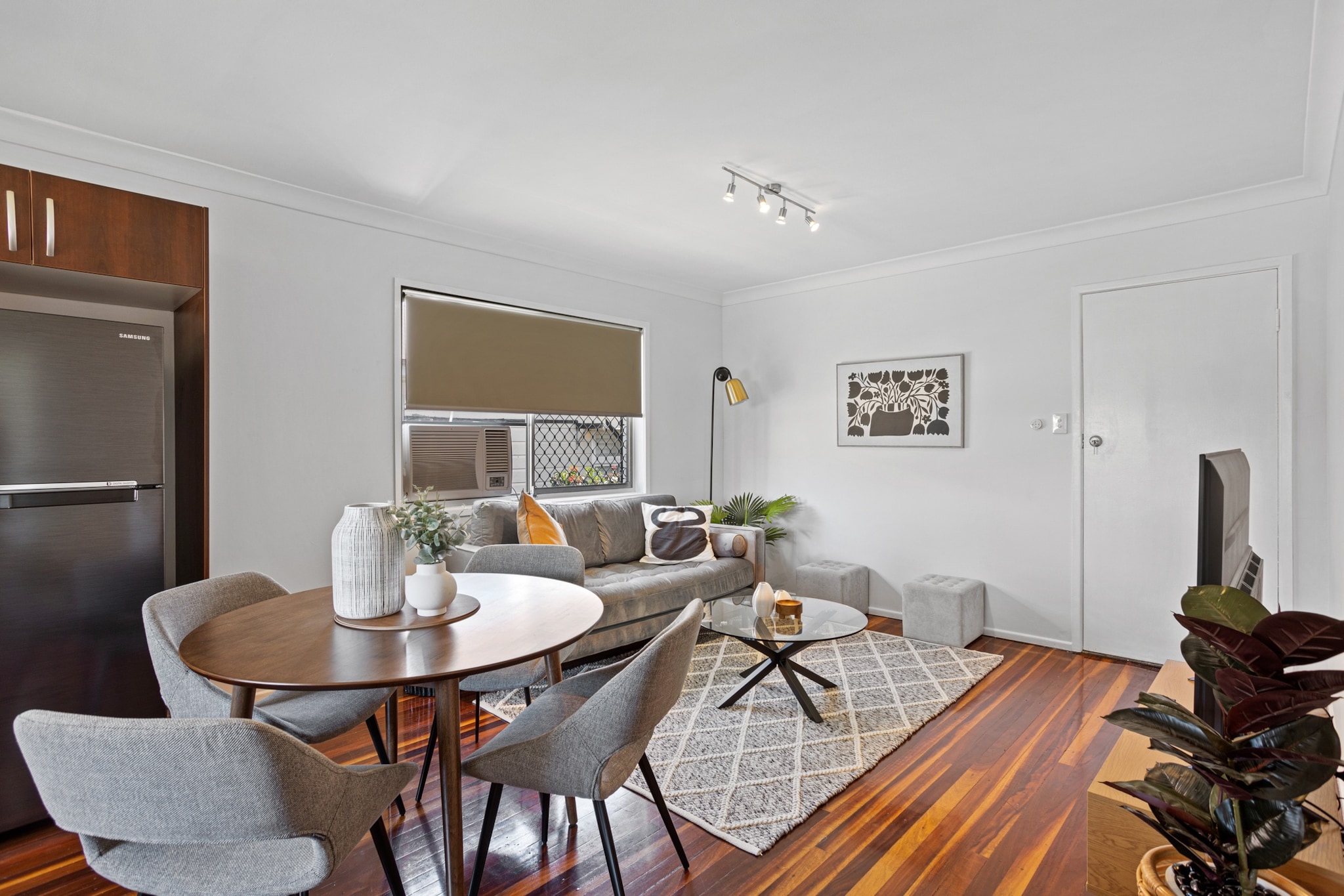 Experience the eclectic Brisbane atmosphere in this cosy 2-bed unit with sleek interiors. This charming apartment boasts a mix of modern and mid-century styles that enliven the interiors. Complete with on-site parking, the location of the property also offers convenient access to the local cafe and dining venues available along the nearby Lutwyche Rd. Situated near local parks, and featuring chic interiors the property is perfect for quiet holidays or visiting relatives.
The space
This apartment offers an open-plan living area, elegant decor, a charming kitchen, modern appliances, a polished bathroom and comfy bedrooms. This is your perfect escape from the bustling city.
 
General
- Entire 2-bedroom, 1-bathroom apartment
- On-site garage parking (Please note that the parking spot cannot fit a large SUV.)
- Wi-Fi is provided
- Air conditioning is available only in the living room
- Stylish interiors with a mid-century flare
- Self check-in
 
Bedroom & bathroom
- Bedroom 1: 1x Queen Bed.
- Bedroom 2: 1x Double Bed.
- Ceiling fans are available in each bedroom.
- Sleek modern bathroom.
- Laundry unit with washer/dryer combination.
 
Kitchen
- Fully stocked with cookware, utensils and cutlery.
- Toaster, kettle, coffee machine and microwave.
- Oven and electrical stove top.
- Dishwasher available.
 
Living Room
- Plush couch and a coffee table available.
- TV with free-to-air channels and streaming options available.
- 4-seater dining table available.
 
Points of Interest
Royal Brisbane Hospital - 5 minutes drive or 20 minutes (1.6km) walk away.
Brisbane Opal Museum - 4 minutes (350m) walk away.
Flynn Oval and North Brisbane Bikeway - 6 minutes (450m) walk away.
Homezone and Zone Fresh Gourmet Markets - 3 minutes (1.1km) drive away.
Local area description
Windsor is a historic inner northern Brisbane suburb known for its heritage buildings. Bordering the Enoggera Creek to the south, the suburb features hilly terrain that lends to elegant views overlooking the bustling cityscape. Home to mainly residential streets the main shopping and dining strips are located along Lutwyche Rd. With extensive parklands, oval, and reserves, the area is also abundant in natural beauty. Perfect for families, the pristine Windsor is an idyllic place to visit.
House rules
You are staying in a friendly and peaceful neighbourhood and we kindly ask you to respect the community and your surrounding neighbours. The following strict House Rules apply:
- No loud noise between 10 pm and 8 am
- No parties or antisocial behaviour
- No additional people are to access the property without our prior approval
- No pets are allowed in the property without approval
- No smoking is allowed at any times
- If you break something, please let us know
 
- To help protect all floor coverings do not wear any shoes inside the property
 
Please be aware that excessive noise such as amplified music, vocals or screaming or anti-social behaviour in the property or common areas can cause neighbours to complain to us, the Building Manager, Council Rangers or Police.
 
IMPORTANT: Any breach of the House Rules may lead to a $500 fine plus compensation for any cost/damage created and immediate eviction of the property.
 
Finally, when checking out, we kindly ask you for the following:
- Please leave all beds unmade
- Please clean up your dishes and put them away
- In case you have rearranged furniture, please put it back to the original location
- Please take out the rubbish and remember to use the right bins
- Please ensure all appliances, A/C and lights are off and doors and windows are closed
Interaction with guests
Welcome to MadeComfy! Our local team curates stays in exceptional Australian & New Zealand properties, ensuring style, comfort, and prime locations for discerning guests. We prioritise your needs to provide a memorable home-away-from-home experience. Explore our digital guidebooks for local recommendations, and don't hesitate to contact us throughout your stay. We're here to ensure your comfort – enjoy your stay with MadeComfy.
Notes
- For your comfort, this property is prepared with professional-grade hotel-style linen, including a three-sheet setup, ensuring a fresh and hygienic sleep experience.
- Please keep noise level to a minimum between 10pm and 8am for neighbours. Excessive noise could lead to an on-the-spot AUD500 fine and/or eviction from the property.
 
Extra Services:
- Early check-in: Our standard check-in is at 3 pm. To guarantee early access to the property we suggest booking the night before if available. Otherwise, early check-in is subject to availability from the night before at an additional cost.
- Late check-out: Our standard check-out is at 10 am. To guarantee a later check-out of the property we suggest booking an additional night if available. Otherwise, a late check-out is subject to availability from the night before to an additional cost.
- Baggage: For security reasons, we are unable to receive or to keep unattended baggage before check-in or after check-out
- We provide a small welcome amenity pack to get your stay started
- This booking is protected with coverage for lost baggage and emergency medical expenses, provided by Travel Support with claim upto 500 AUD (T&C Applies). For more details reach out to Guest Support team post booking.
- There is a new building development at the rear of the apartment building. Daytime construction noise will be experienced from early morning.
Access description
You’ll have access to the entire property when you stay here, so it will feel like your own home.
- There is a lockbox set up at the property with the keys inside. We will send you the codes for the letterbox and lockbox 3 days prior to your check in.
Getting around
Public transport
There is a bus stop at the end of the street, and the property is a one-minute walk from the train station, making it very convenient to travel to and from.
There are also bus stops on Lutwyche Road, which operate routes to Cultural Centre, City, Bardon, Wolongabba, Ashgrove, Carseldine, Stafford City, Grange and Chermside Interchange.
 
Ride sharing
There are plenty of taxi and ride-sharing options readily available throughout Brisbane.
 
Points of Interest
Royal Brisbane Hospital - 5 minutes drive or 20 minutes (1.6km) walk away.
Brisbane Opal Museum - 4 minutes (350m) walk away.
Flynn Oval and North Brisbane Bikeway - 6 minutes (450m) walk away.
Homezone and Zone Fresh Gourmet Markets - 3 minutes (1.1km) drive away.
here is a bus stop on Lutwyche road at the end of the street, along with a sushi restaurant and Thai restaurant available at the end of the street.
There is a bus stop on Lutwyche road at the end of the street, along with a sushi restaurant and Thai restaurant available at the end of the street.
Getting there
 
The property is approximately a 15-minute drive from Brisbane Airport.