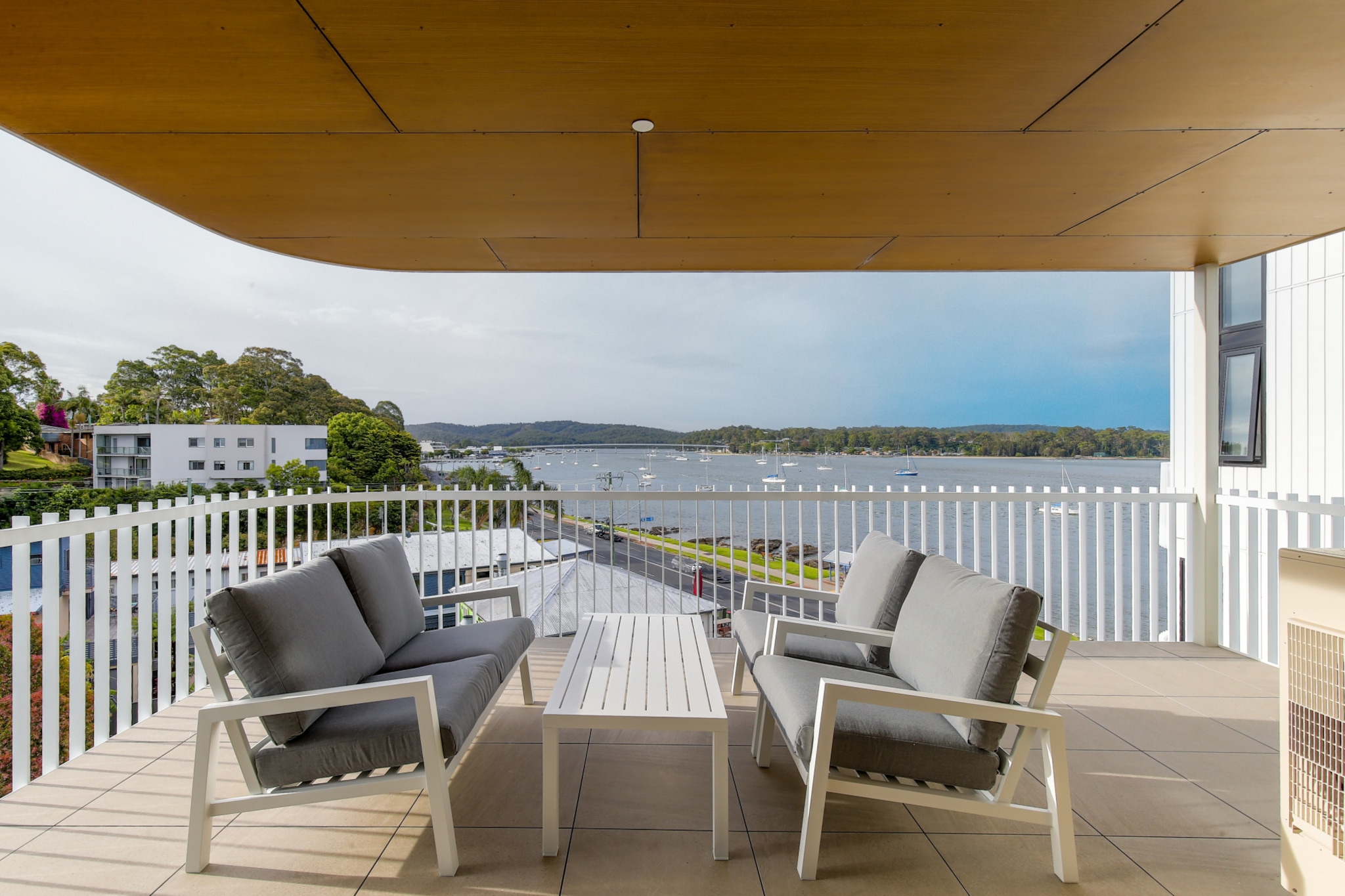 Oceanside Apartment with Bay Views