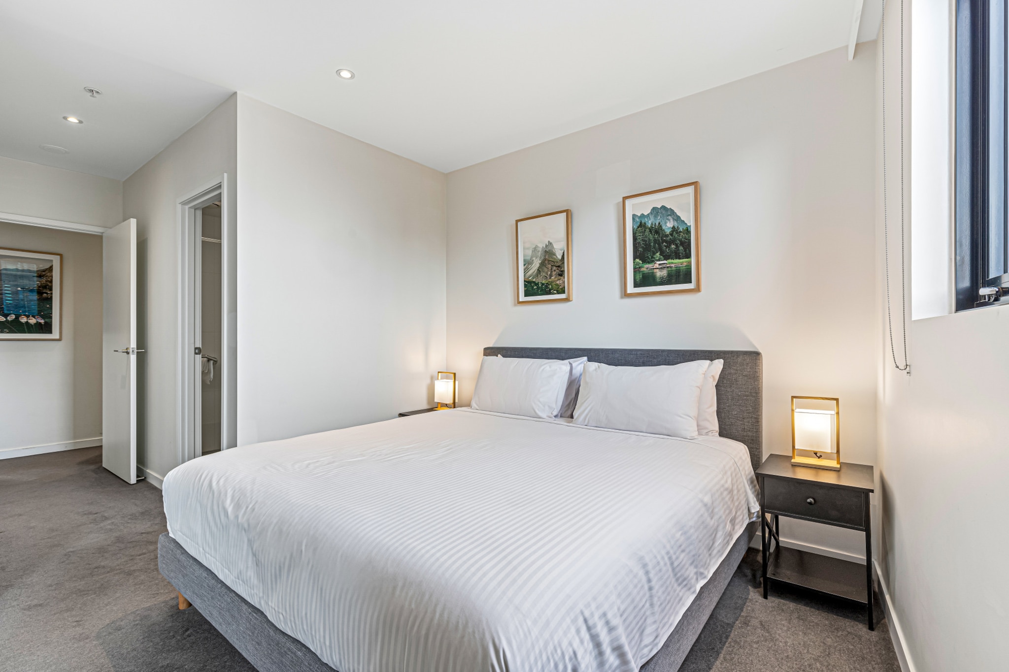 Property description
This sleek two-bedroom unit is conveniently located in the heart of Southbank — one of Melbourne's most sought after suburbs. With easy access to a gym and a cafe, you will be a short tram ride away from Melbourne's vibrant CBD. The open-plan, sun-soaked living space makes it an ideal abode for travelers visiting Melbourne for leisure or work. With central A/C, the apartment offers impressive sky-high views, whilst the bedrooms provide comfort and privacy for people sharing this space.

The space
Privately located on the 20th floor, this apartment is a comfortable residence with two king-sized bedrooms, two bathrooms, and an internal laundry with a washer and dryer. The main living area includes a well-equipped kitchen, A/C, and Wi-Fi. The five-person lounge room offers a TV with multiple streaming services available. The open-plan internal space allows for cooking while entertaining, which is completed by a sky-high balcony with neighborhood views. Residents have full access to the building's gym and cafe.