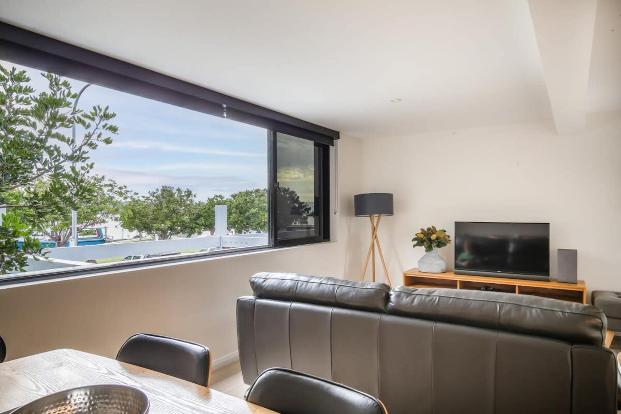 Immerse yourself in the picturesque South Coast in this modern 2-bed apartment in the heart of Batemans Bay. Featuring chic interiors this chic property includes a cosy balcony with outdoor seating along with living room views overlooking the Clyde River. Located between the Bridge Plaza and Village Centre shops the property offers a central spot to explore the numerous attractions and local beaches. A perfect stay for those seeking memorable beachside holidays, look no further.
The space
Generously designed, this contemporary apartment features chic interiors accentuated by warm coastal decor and an abundance of natural light. Featuring an open-plan living area, modern appliances, a polished kitchen, a sleek bathroom, stunning bedrooms with balcony access, a cosy balcony with outdoor seating and living room views overlooking the Clyde River. Relish in this property’s pristine atmosphere perfect for exploring Batemans Bay.
General
- Chic 2-bedroom, 1-bathroom apartment
- Wifi available
- On-site parking available (1 spot)
- Close to public transport
- Blackout blinds available
- A/C, heating and fans available
- Living room views overlooking the Clyde River
- Gorgeous balcony with outdoor seating available
- Modern interiors with contemporary decor and furnishings
- Great location in the heart of Batemans Bay and near the local beach
- Self check-in
Bedroom
- Bedroom 1: 1x Queen Bed with balcony access
- Bedroom 2: 2x Single Bed with balcony access
- Blackout blinds available
- Ceiling fans available
Living Room
- Elegant couch and a coffee table available
- TV with free-to-air and streaming options available
- A/C and heating
- Blackout blinds
- 6-seater dining table
Kitchen
- Fully equipped with premium cookware, utensils and cutlery
- Toaster, kettle, coffee machine and microwave are available
- Oven and induction stovetop available
Bathroom & Laundry
- Sleek bathroom available
- Laundry unit available with a washer and dryer
- Travel essentials, towels and hairdryer provided
Points of Interest
Village Shopping Centre - 3 minutes (250m) walk away
Birdland Animal Park - 5 minutes (3.0km) drive away
Corrigans Beach - 6 minutes (3.2km) drive away
Local area description
Batemans Bay is one of New South Wales major destinations along its stunning South Coast. Known for its proximity to both the ocean and national parks the area is popular among nature lovers and water sports fanatics. Located where the Clyde River meets the sea, Batemans Bay offers a range of beaches, rivers, trails, coves and lookouts to suit the whole family. With its own bustling town centre, filled with cafes and restaurants, you’ll get to appreciate all the local fresh produce Batemans Bay has to offer. All within only minutes from the beach.
House rules
You are staying in a friendly and peaceful neighbourhood and we kindly ask you to respect the community and your surrounding neighbours. The following strict House Rules apply:
- No loud noise between 10 pm and 8 am
- No parties or antisocial behaviour
- No additional people are to access the property without our prior approval
- No pets are allowed
- No smoking is allowed at any times
- If you break something, please let us know
- To help protect all floor coverings do not wear any shoes inside the property
Please be aware that excessive noise such as amplified music, vocals or screaming or anti-social behaviour in the property or common areas can cause neighbours to complain to us, the Building Manager, Council Rangers or Police.
IMPORTANT: Any breach of the House Rules may lead to a $500 fine plus compensation for any cost/damage created and immediate eviction of the property.
Finally, when checking out, we kindly ask you for the following:
- Please leave all beds unmade
- Please clean up your dishes and put them away
- In case you have rearranged furniture, please put it back to the original location
- Please take out the rubbish and remember to use the right bins
- Please ensure all appliances, A/C and lights are off and doors and windows are closed.
Interaction with guests
Welcome to MadeComfy! Our local team curates stays in exceptional Australian & New Zealand properties, ensuring style, comfort, and prime locations for discerning guests. We prioritise your needs to provide a memorable home-away-from-home experience. Explore our digital guidebooks for local recommendations, and don't hesitate to contact us throughout your stay. We're here to ensure your comfort – enjoy your stay with MadeComfy.
Notes
- For your comfort, this property is prepared with professional-grade hotel-style linen, including a three-sheet setup, ensuring a fresh and hygienic sleep experience.
- To access the on-site parking, enter the bridge plaza carpark via North Street.
- Cooking oil is not provided
Extra Services:
- Early check-in: Our standard check-in is at 3 pm. To guarantee early access to the property we suggest booking the night before if available. Otherwise, early check-in is subject to availability from the night before at an additional cost.
- Late check-out: Our standard check-out is at 10 am. To guarantee a later check-out of the property we suggest booking an additional night if available. Otherwise, a late check-out is subject to availability from the night before to an additional cost.
- Baggage: For security reasons, we are unable to receive or to keep unattended baggage before check-in or after check-out
- We provide a small welcome amenity pack to get your stay started
- We only provide a small welcome amenity pack to start your stay.
- No pets allowed.
- This booking is protected with coverage for lost baggage and emergency medical expenses, provided by Travel Support with claim upto 500 AUD (T&C Applies). For more details reach out to Guest Support team post booking.
Access description
- To access the property, from the Bridge Plaza carpark.
- Keys are located in a lockbox onsite.
- There are stairs outside the property.
Getting around
Public transport
Nearby bus stops operate routes to Maloneys Beach, Broulee, Surfside, Moruya, Nowra and Narooma.
Ride sharing
There is plenty of taxi and ride-sharing options readily available throughout Batemans Bay. Though we suggest pre-booking due to low availability.
Points of Interest
Village Shopping Centre - 3 minutes (250m) walk away.