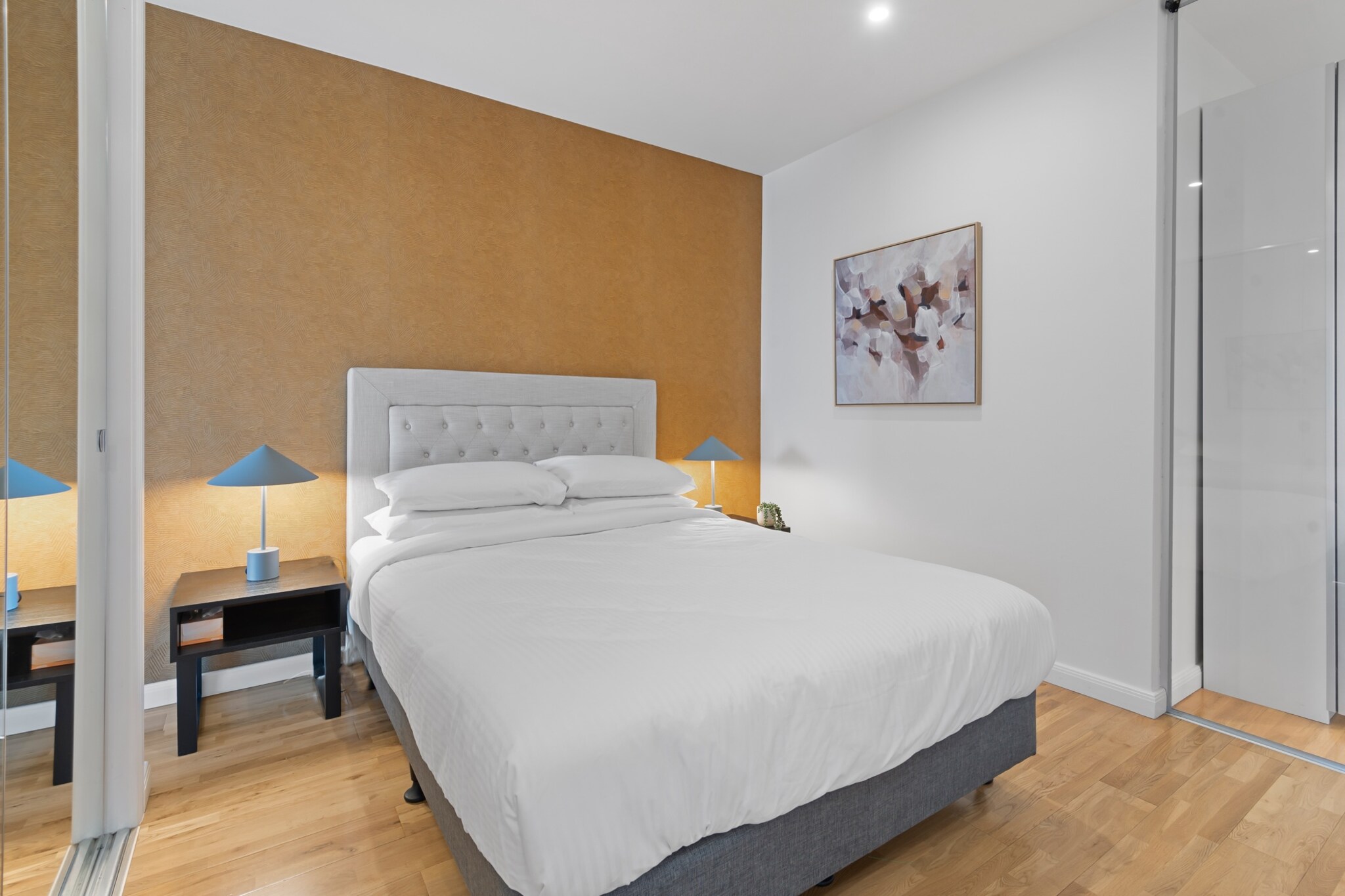 This chic 1-bed Richmond apartment offers the epitome of modern living. You'll be steps away from all the action — shops, sports and entertainment, transport links, parks, restaurants, pubs — take your pick! With elegant, cosy, and oh-so-inviting interiors that open to a sweet private balcony where you can kick back and watch the night fall over the Melbourne CBD skyline. If you want to experience Melbourne the right way, this place is it.
The space
Looking for a cosy spot right in the heart of Melbourne? Look no further! This centrally located apartment is filled with natural light and oozes comfort and charm. You'll find everything you need here: a compact kitchen, a spacious living and dining area, and a comfy bedroom complete with a polished bathroom featuring a walk-in shower. And don't forget the private balcony — perfect for enjoying some downtime while taking in outstanding skyline views. With amenities like internal laundry and air conditioning, plus the convenience of easy access to Swan Street's fabulous restaurants, cafes, and pubs, the MCG and Melbourne’s Sport & Entertainment Precinct (less than a 10 minute walk), shopping, and transport (Richmond Station is 34 metres away!), this place has everything to make your stay in Melbourne absolutely fantastic.
 
Living room
- Couch sits 3 people
- 65" smart TV with free air channels and streaming apps (use your own credentials)
 
Kitchen & Dining Area
- Fully equipped with with all the necessities
- Oven and electric stovetop
- Dining area sits 4 people
 
Bathroom & Laundry
- Laundry room available with washer/dryer combo
- Travel essentials, towels and hairdryer provided
 
Amenity Notes
- Split A/C (heating + cooling) in living area
- Fast speed Wi-Fi available
- Secure undercover parking available
- Amenity access: private balcony with seating overlooking the city skyline
Local area description
Richmond is a vibrant inner-city suburb in Melbourne known for its eclectic blend of heritage charm and modern vibrancy. It's renowned for its bustling atmosphere, lined with cafes, restaurants, and trendy boutiques along its main street, Bridge Road. The suburb also boasts a rich cultural scene, with historic architecture, iconic pubs like the Corner Hotel for live music, and the Melbourne Cricket Ground (MCG) nearby for sports enthusiasts. With its mix of residential areas, commercial spaces, and easy access to public transportation, Richmond remains a sought-after location for locals and visitors seeking a dynamic urban lifestyle.
House rules
You are staying in a friendly and peaceful neighbourhood and we kindly ask you to respect the community and your surrounding neighbours. The following strict House Rules apply:
 
- No loud noise between 10 pm and 8 am
- No parties or antisocial behaviour
- No additional people are to access the property without our prior approval
- No pets are allowed in the property without approval
- No smoking is allowed at any times
- If you break something, please let us know
- To help protect all floor coverings, do not wear any shoes inside the property
 
Please be aware that excessive noise such as amplified music, vocals or screaming or anti-social behaviour in the property or common areas can cause neighbours to complain to us, the Building Manager, Council Rangers or Police.
 
IMPORTANT:
- Any breach of the House Rules may lead to a $500 fine plus compensation for any cost/damage created and immediate eviction of the property without refund.
- Pets are available on request unless the property states it is pet friendly. Any stays with pets will incur an additional cleaning fee of $200.
 
Finally, when checking out, we kindly ask you for the following:
 
- Please leave all beds unmade
- Please clean up your dishes and put them away
- In case you have rearranged furniture, please put it back to the original location
- Please take out the rubbish and remember to use the right bins
- Please ensure all appliances, A/C and lights are off and doors and windows are closed.
- Please check your accommodation thoroughly before departing to avoid any unintentional items left behind.
 
We are not liable for any items left behind after your stay. In the rare event that a guest reports a missing item, we will make every effort to locate it for you, but we cannot guarantee its retrieval. If the item is found, we will gladly assist in arranging its return to an address within Australia, subject to postage and service fees.
Interaction with guests
Your stay will be hosted by local hospitality experts, which means you’ll have 24/7 support throughout your stay, from check-in to check-out. If you have a question or need help, we’re only a phone call or message away.
Notes
- For your comfort, this property is prepared with professional-grade hotel-style linen, including a three-sheet setup, ensuring a fresh and hygienic sleep experience.
- Whilst this property is located within a serviced building, it's managed by MadeComfy. Therefore, the hotel services and amenities will not be applicable during your stay
-Construction work is currently taking place near the building, which may result in some noise or disruptions during your stay.
 
Extra Services:
- Early Check-in: Our standard check-in is at 3 pm. To guarantee early access to the property we suggest booking the night before if available. Otherwise, early check-in is subject to availability from the night before at an additional cost.
- Late check-out: Our standard check-out is at 10 am. To guarantee a later check-out of the property we suggest booking an additional night if available. Otherwise, a late check-out is subject to availability from the night before to an additional cost.
- Baggage: For security reasons, we are unable to receive or to keep unattended baggage before check-in or after check-out
- We provide a small welcome amenity pack to get your stay started.
- This booking is protected with coverage for lost baggage and emergency medical expenses, provided by Travel Support with claim upto 500 AUD (T&C Applies). For more details reach out to Guest Support team post booking.
Access description
- The key collection is located onsite. Further details will be provided 3 days before check-in if your booking is successfully reserved.
- No stairs are required to access the front door of the property.
Getting around
Public Transport
Richmond Station is located 34 m from the property. Please visit Transport Victoria's website for more information.
 
Getting There
The property is located 29 km away from Melbourne Airport. By car, the journey will take around 40 minutes. By public transportation, the journey will take around 1 hour.