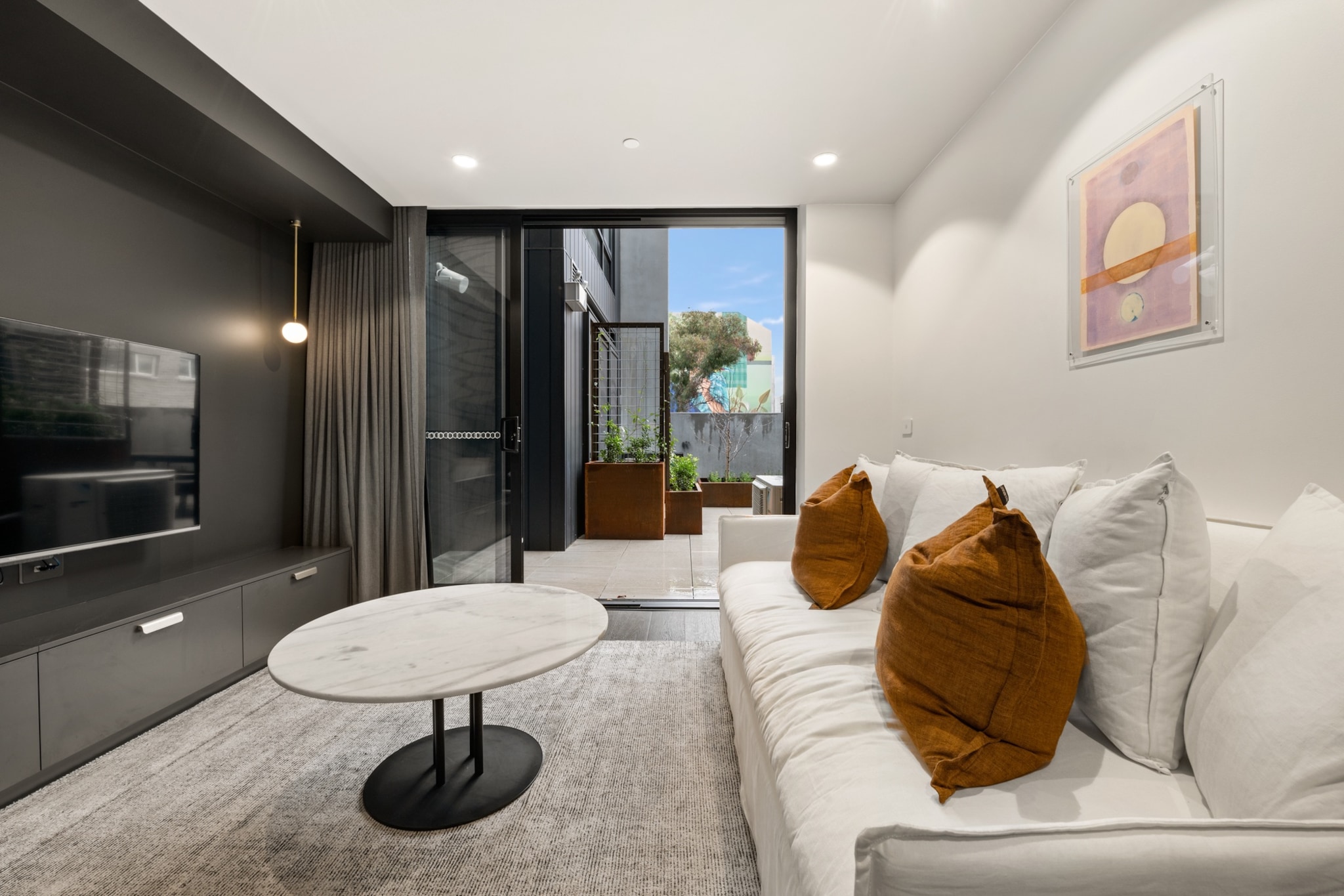 Modern Studio with BBQ Area