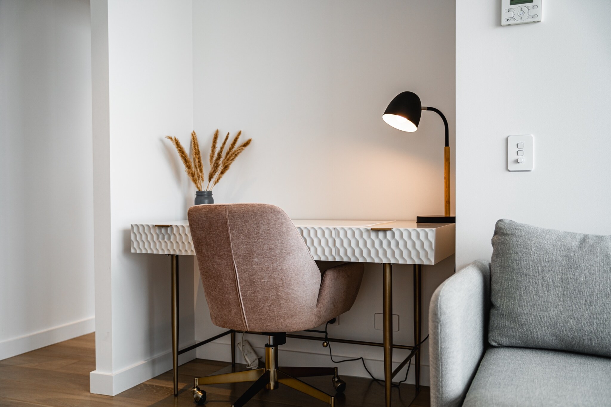 Bed Linen, Desk, Elevator, Hot Water, Internet Access DSL, Wardrobe, Living room(TV, seating area, air conditioning), Kitchen(stove, electric kettle, toaster, coffee machine, oven, microwave, dishwasher, fridge, dishes and cutlery), bedroom(Queen Bed), bedroom(Queen Bed), bathroom(shower, washbasin, toilet, hairdryer, Towels/Sheets (Incl.), Essentials), First Aid, Indoor pool, Play area, tumble dryer, cot, washing machine, balcony or terrace, heating, swimming pool, iron, Dedicated workspace, Carbon monoxide detector, Long term stays allowed, Room-darkening shades, Wine glasses