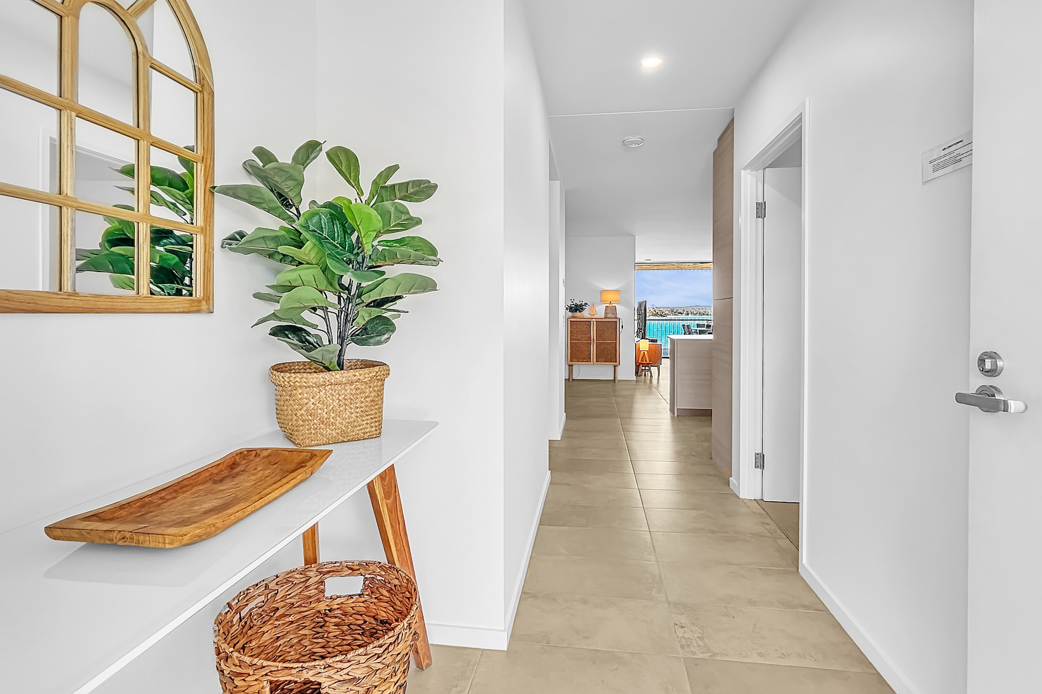 Bed Linen, Elevator, Hot Water, Internet Access DSL, Wardrobe, Living room(TV, seating area), Kitchen(stove, electric kettle, toaster, coffee machine, oven, microwave, dishwasher, fridge, dishes and cutlery), bedroom(double king size bed), bedroom(Queen Bed), bedroom(2x single bed), bathroom(shower, washbasin, toilet, hairdryer, Towels/Sheets (Incl.), Essentials), bathroom(shower, washbasin, toilet, hairdryer, Towels incl., Essentials), First Aid, Beach, Play area, tumble dryer, cot, washing machine, balcony or terrace, heating, air conditioning, swimming pool, private outdoor pool, iron, Long term stays allowed, Near Ocean, Sea view, Wine glasses