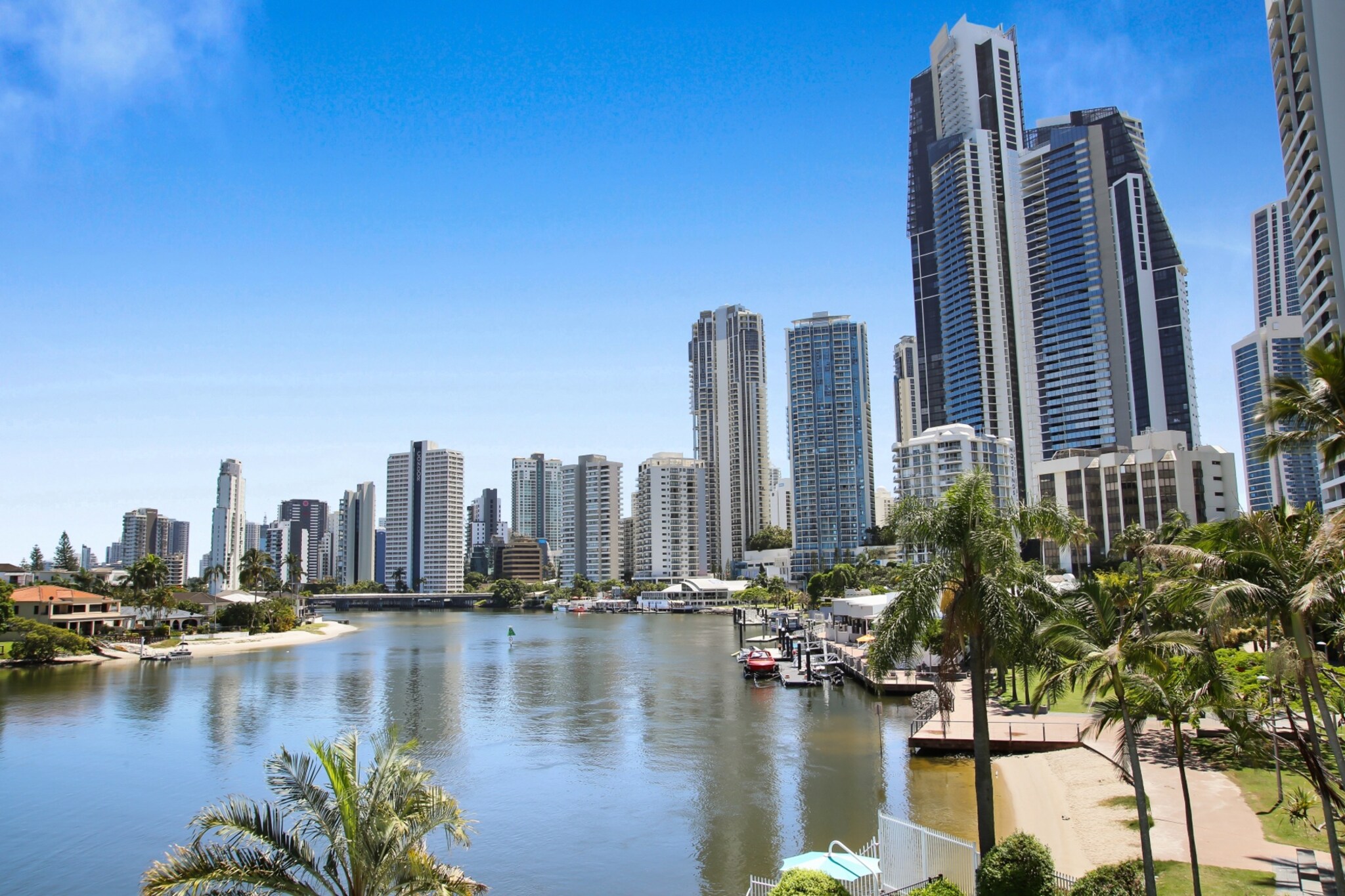 Discover a stylish 2-bedroom apartment in the heart of Surfers Paradise. This riverside retreat is ideal for couples or small families, offering resort amenities like a pool and secure carport parking. Relax in the open-plan living area, enjoy the convenience of Wi-Fi, and explore vibrant local attractions. With its modern design and central location, this property ensures a seamless and comfortable stay.
The space
Situated on the third floor, this contemporary 2-bed, 1-bath apartment features a king bed and two singles, ideal for up to four guests. The space is thoughtfully designed to create a seamless flow between living areas which overlook the tranquil river, the property invites you to enjoy serene views from its private balcony. With bright interiors, comfortable furnishings, and access to resort-style amenities, including a sparkling swimming pool, landscaped grounds, and secure carport parking. The property also features a self-check-in for added security and convenience. With bright interiors, comfortable furnishings, and the vibrant attractions of Surfers Paradise just moments away, this apartment is the perfect blend of tranquillity and excitement.
Living Room
- Couch seats 3 people
- TV with Netflix and streaming apps (guests to use own credentials)
Kitchen & Dining Area
- Fully equipped with utensils, and cutlery
- Oven and induction stovetop
- Dining area seats 4 people
Bathroom & Laundry
- Communal laundry room available with washer and dryer
- Travel essentials, towels, and hairdryer provided
Amenity Notes
- Secure carport fits large vehicles, 1 spot
- Split system A/C in living and dining area
- Wi-Fi is available
- Private balcony with river views
- Communal pool access on the ground floor (fob required)
Local area description
Surfers Paradise is a vibrant area combining beachside relaxation and urban energy. Enjoy riverside walks, bustling markets, and iconic landmarks. Local attractions include Cavill Avenue’s dining and nightlife, and the Gold Coast’s pristine beaches. Perfectly located for exploring the best of the region.
House rules
You are staying in a friendly and peaceful neighbourhood and we kindly ask you to respect the community and your surrounding neighbours. The following strict House Rules apply:
- No loud noise between 10 pm and 8 am
- No parties or antisocial behaviour
- No additional people are to access the property without our prior approval
- No pets are allowed in the property without approval
- No smoking is allowed at any times
- If you break something, please let us know
- To help protect all floor coverings, do not wear any shoes inside the property
Please be aware that excessive noise such as amplified music, vocals or screaming or anti-social behaviour in the property or common areas can cause neighbours to complain to us, the Building Manager, Council Rangers or Police.
IMPORTANT:
- Any breach of the House Rules may lead to a $500 fine plus compensation for any cost/damage created and immediate eviction of the property without refund.
- Pets are available on request unless the property states it is pet friendly. Any stays with pets will incur an additional cleaning fee of $200.
Finally, when checking out, we kindly ask you for the following:
- Please leave all beds unmade
- Please clean up your dishes and put them away
- In case you have rearranged furniture, please put it back to the original location
- Please take out the rubbish and remember to use the right bins
- Please ensure all appliances, A/C and lights are off and doors and windows are closed.
- Please check your accommodation thoroughly before departing to avoid any unintentional items left behind.
We are not liable for any items left behind after your stay. In the rare event that a guest reports a missing item, we will make every effort to locate it for you, but we cannot guarantee its retrieval. If the item is found, we will gladly assist in arranging its return to an address within Australia, subject to postage and service fees.
Interaction with guests
Welcome to MadeComfy! Our local team curates stays in exceptional Australian & New Zealand properties, ensuring style, comfort, and prime locations for discerning guests. We prioritise your needs to provide a memorable home-away-from-home experience. Explore our digital guidebooks for local recommendations, and don't hesitate to contact us throughout your stay. We're here to ensure your comfort - enjoy your stay with MadeComfy.
Notes
For your comfort, this property is prepared with professional-grade hotel-style linen, including a three-sheet setup, ensuring a fresh and hygienic sleep experience.
Whilst this property is located within a serviced building, it's managed by MadeComfy. Therefore, hotel services and amenities will not be applicable during your stay.
Extra Services:
- Early Check-in: Our standard check-in is at 3 pm. To guarantee early access to the property we suggest booking the night before if available. Otherwise, early check-in is subject to availability from the night before at an additional cost.
- Late check-out: Our standard check-out is at 10 am. To guarantee a later check-out of the property we suggest booking an additional night if available. Otherwise, a late check-out is subject to availability from the night before to an additional cost.
- Baggage: For security reasons, we are unable to receive or to keep unattended baggage before check-in or after check-out
- We provide a small welcome amenity pack to get your stay started.
- This booking is protected with coverage for lost baggage and emergency medical expenses, provided by Travel Support with claim upto 500 AUD (T&C Applies). For more details reach out to Guest Support team post booking.
Access description
Key collection is located onsite and details will be provided 3-days before check-in.
Getting around
Public Transport: Nearby bus stops connect to Gold Coast attractions and the airport.
Getting There: A 30-minute drive from Gold Coast Airport and within walking distance of key spots.