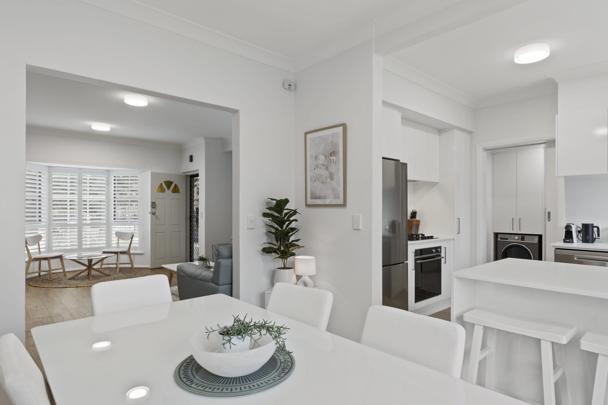 Experience a tranquil stay in this 3-bedroom coastal home in Glenelg South. This charming retreat boasts a rear courtyard with BBQ and a spacious balcony perfect for relaxation. Enjoy the comfort of air conditioning, a fully equipped kitchen, and ample parking with a garage and driveway. Located near vibrant beaches, local shops, and dining spots, this property offers a perfect balance of serenity and convenience for families and groups.
The space
Step into this coastal haven, where a seamless blend of comfort and style awaits. The house features three inviting bedrooms, including a king, a queen, and two single beds, each equipped with blackout blinds and plush mattresses for restful nights. The living area offers ample seating for relaxation, a large TV with free-to-air channels, and tasteful décor complemented by timber flooring and a cosy rug.
The kitchen is fully stocked with cookware and utensils, featuring a gas stovetop and electric oven for culinary adventures, while the dining area comfortably seats six, with additional seating for three at the countertop. Outside, a rear courtyard provides a private BBQ area, and a balcony off the main bedroom offers an idyllic spot for morning coffee. With a private laundry, including a washer and dryer, this home is thoughtfully designed for convenience and comfort.
Living Room
-Couch seats 5 people
-TV with free-to-air channels (guests to use their own credentials)
Kitchen & Dining Area
-Fully equipped with cutlery and utensils
-Gas stovetop and electric oven
-Dining area seats 6 and countertop seats 3
Bathroom & Laundry
-Laundry room with washer and dryer
-Travel essentials, towels, and hairdryer provided
Amenity Notes
-Onsite parking: 1 garage and 1 driveway spot
-Split-system A/C downstairs, ducted A/C upstairs
-Private rear courtyard with BBQ and balcony off the main bedroom
-Wi-Fi is available
-Shark vacuum available
-Large mirror available for guests use
Local area description
Glenelg South offers a serene beachside lifestyle with easy access to stunning coastlines and vibrant local amenities. Explore the bustling Jetty Road shopping strip, the Glenelg Marina, and scenic Holdfast Bay. Enjoy waterside dining, boutique shopping, and outdoor adventures. This charming suburb provides a perfect retreat while remaining close to Adelaide's city highlights.
House rules
You are staying in a friendly and peaceful neighbourhood and we kindly ask you to respect the community and your surrounding neighbours. The following strict House Rules apply:
- No loud noise between 10 pm and 8 am
- No parties or antisocial behaviour
- No additional people are to access the property without our prior approval
- No smoking is allowed at any times
- If you break something, please let us know
- To help protect all floor coverings, do not wear any shoes inside the property
Please be aware that excessive noise such as amplified music, vocals or screaming or anti-social behaviour in the property or common areas can cause neighbours to complain to us, the Building Manager, Council Rangers or Police.
IMPORTANT:
- Any breach of the House Rules may lead to a $500 fine plus compensation for any cost/damage created and immediate eviction of the property without refund.
Finally, when checking out, we kindly ask you for the following:
- Please leave all beds unmade
- Please clean up your dishes and put them away
- In case you have rearranged furniture, please put it back to the original location
- Please take out the rubbish and remember to use the right bins
- Please ensure all appliances, A/C and lights are off and doors and windows are closed.
- Please check your accommodation thoroughly before departing to avoid any unintentional items left behind.
We are not liable for any items left behind after your stay. In the rare event that a guest reports a missing item, we will make every effort to locate it for you, but we cannot guarantee its retrieval. If the item is found, we will gladly assist in arranging its return to an address within Australia, subject to postage and service fees.
Interaction with guests
Welcome to MadeComfy! Our local team curates stays in exceptional Australian & New Zealand properties, ensuring style, comfort, and prime locations for discerning guests. We prioritise your needs to provide a memorable home-away-from-home experience. Explore our digital guidebooks for local recommendations, and don't hesitate to contact us throughout your stay. We're here to ensure your comfort - enjoy your stay with MadeComfy.
Notes
For your comfort, this property is prepared with professional-grade hotel-style linen, including a three-sheet setup, ensuring a fresh and hygienic sleep experience.
No pets are allowed at this property.
Extra Services:
- Early Check-in: Our standard check-in is at 3 pm. To guarantee early access to the property we suggest booking the night before if available. Otherwise, early check-in is subject to availability from the night before at an additional cost.
- Late check-out: Our standard check-out is at 10 am. To guarantee a later check-out of the property we suggest booking an additional night if available. Otherwise, a late check-out is subject to availability from the night before to an additional cost.
- Baggage: For security reasons, we are unable to receive or to keep unattended baggage before check-in or after check-out
- We provide a small welcome amenity pack to get your stay started.
- This booking is protected with coverage for lost baggage and emergency medical expenses, provided by Travel Support with claim upto 500 AUD (T&C Applies). For more details reach out to Guest Support team post booking.
Access description
Key collection is onsite. Further details will be provided 3 days before check-in if your booking is successfully reserved.
Getting around
Public Transport: Bus routes connect Glenelg South to Adelaide CBD and nearby attractions. Tram access is also available at Glenelg.
Getting There: Approximately 15 km from Adelaide Airport, about a 20-minute drive.