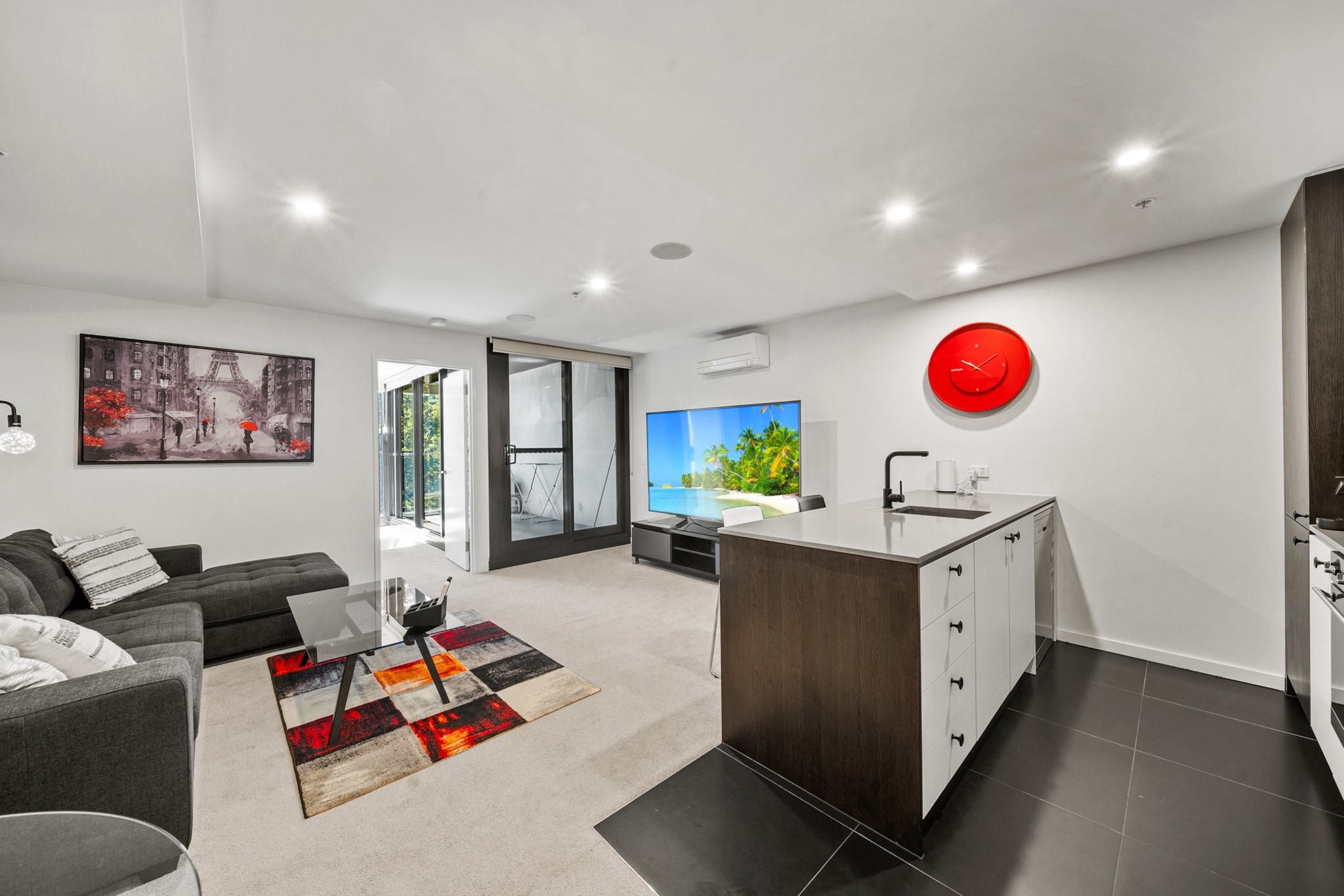 Bed Linen, Elevator, Hot Water, Internet Access DSL, Wardrobe, Living room(TV), Kitchen(stove, electric kettle, toaster, coffee machine, oven, microwave, dishwasher, fridge), bedroom(Queen Bed), bathroom(shower, washbasin, toilet), First Aid, Indoor pool, tumble dryer, washing machine, balcony or terrace, heating, air conditioning, swimming pool, iron, hairdryer, Towels/Sheets (Incl.), shampoo, body soap, Essentials, dishes and cutlery, Conditioner, Long term stays allowed, Room-darkening shades, Shower gel, Wine glasses