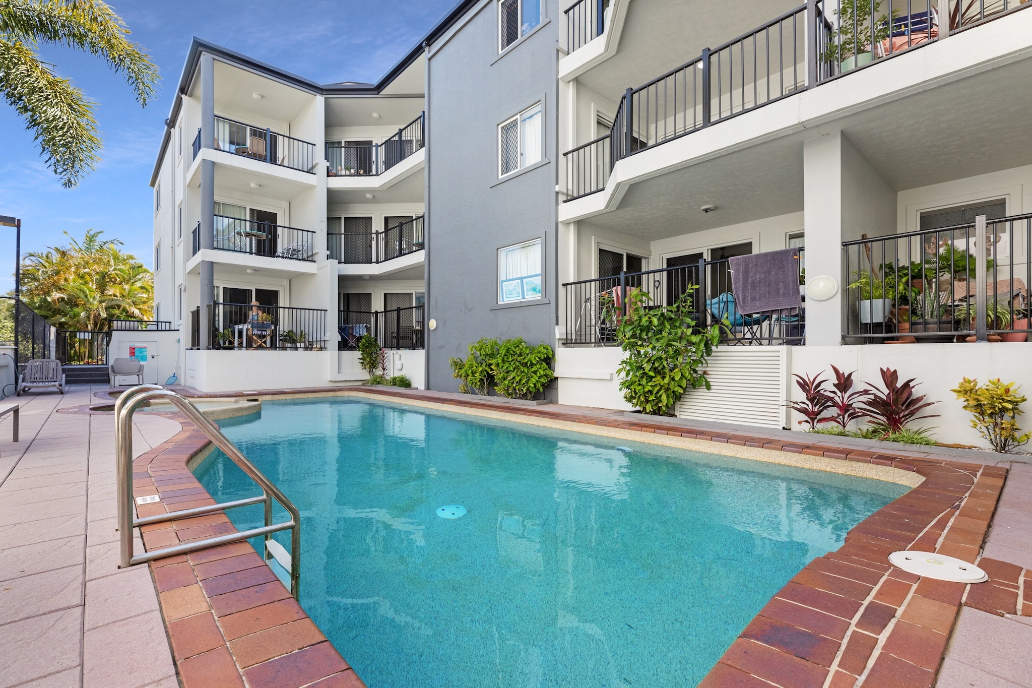 Unwind in this 2-bedroom apartment just steps from the beach in Torquay, Hervey Bay. Featuring a private balcony, shared outdoor pool, and modern amenities, itâ€™s perfect for families or groups. Enjoy a well-equipped kitchen, cosy living space, and onsite parking. With self-check-in, direct beach access, and local shops nearby, itâ€™s an ideal coastal getaway.
The space
This 2-bedroom, 2-bathroom apartment offers a coastal retreat with ample natural light. The main bedroom includes a queen bed, ensuite, and blackout blinds for restful nights. The second bedroom features two single beds, perfect for children or friends. The open-plan living area invites relaxation with couches and armchairs, a smart TV and sliding glass doors that lead to the private balcony with outdoor furniture. The fully equipped kitchen and the adjacent dining area ensure a homely stay. A private laundry room and A/C and fans create comfort throughout the hot days and nights. Guests also have access to the outdoor ground-floor pool in the building.
 
Living Room
- 2 couches seat 5 people + 2 armchairs
- TV with free-to-air channels (guests to use their own credentials)
 
Kitchen & Dining Area
- Fully equipped with cookware, cutlery, and utensils
- Oven and electric stovetop
- The dining area seats 4
 
Bathroom & Laundry
- Laundry room available with washer and dryer
- Travel essentials, towels, and hairdryer provided
 
Amenity Notes
- Onsite garage parking for one car (height limit: 2.1m)
- Air conditioning in the living room and main bedroom
- Fans in each bedroom and living room
- Wi-Fi is available
- Private balcony with outdoor furniture
- Shared pool on the ground floor (access via stairs or lift, pool hours: 7 am - 7 pm)
Local area description
Torquay in Hervey Bay is renowned for its relaxed coastal vibe, sandy beaches, and scenic Esplanade. Enjoy waterfront cafÃ©s, local boutiques, and water sports right at your doorstep. Explore the iconic Urangan Pier, just a short drive away, or take a day trip to Fraser Island, a UNESCO World Heritage Site. The areaâ€™s calm waters are perfect for swimming, while nearby parks and walking trails offer outdoor adventures.
House rules
You are staying in a friendly and peaceful neighbourhood and we kindly ask you to respect the community and your surrounding neighbours. The following strict House Rules apply:
 
- No loud noise between 10 pm and 8 am
- No parties or antisocial behaviour
- No additional people are to access the property without our prior approval
- No pets are allowed in the property without approval
- No smoking is allowed at any times
- If you break something, please let us know
- To help protect all floor coverings, do not wear any shoes inside the property
 
Please be aware that excessive noise such as amplified music, vocals or screaming or anti-social behaviour in the property or common areas can cause neighbours to complain to us, the Building Manager, Council Rangers or Police.
 
IMPORTANT:
- Any breach of the House Rules may lead to a $500 fine plus compensation for any cost/damage created and immediate eviction of the property without refund.
- Pets are available on request unless the property states it is pet friendly. Any stays with pets will incur an additional cleaning fee of $200.
 
Finally, when checking out, we kindly ask you for the following:
 
- Please leave all beds unmade
- Please clean up your dishes and put them away
- In case you have rearranged furniture, please put it back to the original location
- Please take out the rubbish and remember to use the right bins
- Please ensure all appliances, A/C and lights are off and doors and windows are closed.
- Please check your accommodation thoroughly before departing to avoid any unintentional items left behind.
 
We are not liable for any items left behind after your stay. In the rare event that a guest reports a missing item, we will make every effort to locate it for you, but we cannot guarantee its retrieval. If the item is found, we will gladly assist in arranging its return to an address within Australia, subject to postage and service fees.
Interaction with guests
Welcome to MadeComfy! Our local team curates stays in exceptional Australian & New Zealand properties, ensuring style, comfort, and prime locations for discerning guests. We prioritise your needs to provide a memorable home-away-from-home experience. Explore our digital guidebooks for local recommendations, and don't hesitate to contact us throughout your stay. We're here to ensure your comfort - enjoy your stay with MadeComfy.
Notes
- This property is set up with home-style linen, laundered and prepared for your stay to provide a comfy and familiar experience.
- The lift is out of service.
 
 
Extra Services:
- Early Check-in: Our standard check-in is at 3 pm. To guarantee early access to the property we suggest booking the night before if available. Otherwise, early check-in is subject to availability from the night before at an additional cost.
- Late check-out: Our standard check-out is at 10 am. To guarantee a later check-out of the property we suggest booking an additional night if available. Otherwise, a late check-out is subject to availability from the night before to an additional cost.
- Baggage: For security reasons, we are unable to receive or to keep unattended baggage before check-in or after check-out
- We provide a small welcome amenity pack to get your stay started.
- This booking is protected with coverage for lost baggage and emergency medical expenses, provided by Travel Support with claim upto 500 AUD (T&C Applies). For more details reach out to Guest Support team post booking.
Access description
Key collection is onsite. Further details will be provided 3 days before check-in if your booking is successfully reserved.
Guests can access the apartment via the garage lift or stairs.
Getting around
Public Transport
Local bus stops offer services around Hervey Bay, including routes to Urangan, Pialba, and Scarness.
 
Getting There
Hervey Bay Airport is a 10-minute drive from the property, while Brisbane is approximately a 3.5-hour drive away.