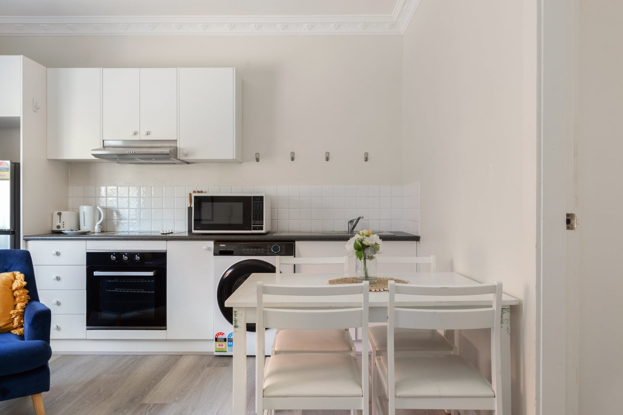 Experience coastal living at its finest in this stylish 1-bedroom apartment, perfectly located in the heart of Manly. Just a short walk from the beach, cafes, and shops, it offers a comfortable retreat for solo travellers or couples. The apartment boasts a fully equipped kitchen, a cosy living space with a TV, and a peaceful bedroom with a double bed. Enjoy modern amenities like Wi-Fi, air conditioning, and a private laundry, ensuring a seamless stay close to all that Manly has to offer.
The space
This inviting 1-bedroom, 1-bathroom apartment offers a relaxed coastal lifestyle just moments from Manlyâ€™s vibrant cafÃ©s, shops, and iconic beach. Step inside to find a bright, open-plan living area with a 4-seater couch, a TV, and wooden flooring that enhances the warm, homely feel. The dining area comfortably seats four, and the fully equipped kitchen includes an electric stovetop, oven, and kitchen essentials. The bedroom is designed for restful nights, featuring a double bed, bedside tables, and blackout blinds for privacy. The bathroom includes modern fixtures, a hairdryer, and fresh towels. With a private laundry featuring a washer and dryer, this apartment provides all the comforts of home. While parking is unavailable, street parking options can be found nearby.
 
Living Room
-Couch seats 4 people + armchair
-TV available (guests to use their own credentials)
 
Kitchen & Dining Area
-Fully equipped with cutlery and utensils
-Oven and electric stovetop
-Dining area seats 4
 
Bathroom & Laundry
-Private laundry with washer and dryer
-Travel essentials, towels, and hairdryer provided
 
Amenity Notes
-Wi-Fi is available
-Split A/C (heating + cooling) in the living room
-No onsite parking (street parking available)
Local area description
Nestled in the iconic beachside suburb of Manly, this apartment is surrounded by stunning coastal scenery, lively cafÃ©s, and boutique shops. Take a scenic stroll along Manly Beach, explore the Corsoâ€™s vibrant dining scene, or hop on a ferry to Sydneyâ€™s CBD. With breathtaking walks and oceanfront attractions, Manly offers the perfect blend of relaxation and adventure.
House rules
You are staying in a friendly and peaceful neighbourhood and we kindly ask you to respect the community and your surrounding neighbours. The following strict House Rules apply:
 
- No loud noise between 10 pm and 8 am
- No parties or antisocial behaviour
- No additional people are to access the property without our prior approval
- No pets are allowed in the property without approval
- No smoking is allowed at any times
- If you break something, please let us know
- To help protect all floor coverings, do not wear any shoes inside the property
 
Please be aware that excessive noise such as amplified music, vocals or screaming or anti-social behaviour in the property or common areas can cause neighbours to complain to us, the Building Manager, Council Rangers or Police.
 
IMPORTANT:
- Any breach of the House Rules may lead to a $500 fine plus compensation for any cost/damage created and immediate eviction of the property without refund.
- Pets are available on request unless the property states it is pet friendly. Any stays with pets will incur an additional cleaning fee of $200.
 
Finally, when checking out, we kindly ask you for the following:
 
- Please leave all beds unmade
- Please clean up your dishes and put them away
- In case you have rearranged furniture, please put it back to the original location
- Please take out the rubbish and remember to use the right bins
- Please ensure all appliances, A/C and lights are off and doors and windows are closed.
- Please check your accommodation thoroughly before departing to avoid any unintentional items left behind.
 
We are not liable for any items left behind after your stay. In the rare event that a guest reports a missing item, we will make every effort to locate it for you, but we cannot guarantee its retrieval. If the item is found, we will gladly assist in arranging its return to an address within Australia, subject to postage and service fees.
Interaction with guests
Welcome to MadeComfy! Our local team curates stays in exceptional Australian & New Zealand properties, ensuring style, comfort, and prime locations for discerning guests. We prioritise your needs to provide a memorable home-away-from-home experience. Explore our digital guidebooks for local recommendations, and don't hesitate to contact us throughout your stay. We're here to ensure your comfort - enjoy your stay with MadeComfy.
Notes
No coffee machine
For your comfort, this property is prepared with professional-grade hotel-style linen, including a three-sheet setup, ensuring a fresh and hygienic sleep experience.
 
Extra Services:
- Early Check-in: Our standard check-in is at 3 pm. To guarantee early access to the property we suggest booking the night before if available. Otherwise, early check-in is subject to availability from the night before at an additional cost.
- Late check-out: Our standard check-out is at 10 am. To guarantee a later check-out of the property we suggest booking an additional night if available. Otherwise, a late check-out is subject to availability from the night before to an additional cost.
- Baggage: For security reasons, we are unable to receive or to keep unattended baggage before check-in or after check-out
- We provide a small welcome amenity pack to get your stay started.
- This booking is protected with coverage for lost baggage and emergency medical expenses, provided by Travel Support with claim upto 500 AUD (T&C Applies). For more details reach out to Guest Support team post booking.
Access description
Key collection is onsite. Further details will be provided 3 days before check-in if your booking is successfully reserved.
Getting around
Public Transport: Manly Wharf provides ferry services to Sydney CBD, while nearby bus stops offer routes to Warringah Mall, North Sydney, and Palm Beach.
Getting There: Sydney Airport is approximately a 35-minute drive from the property.