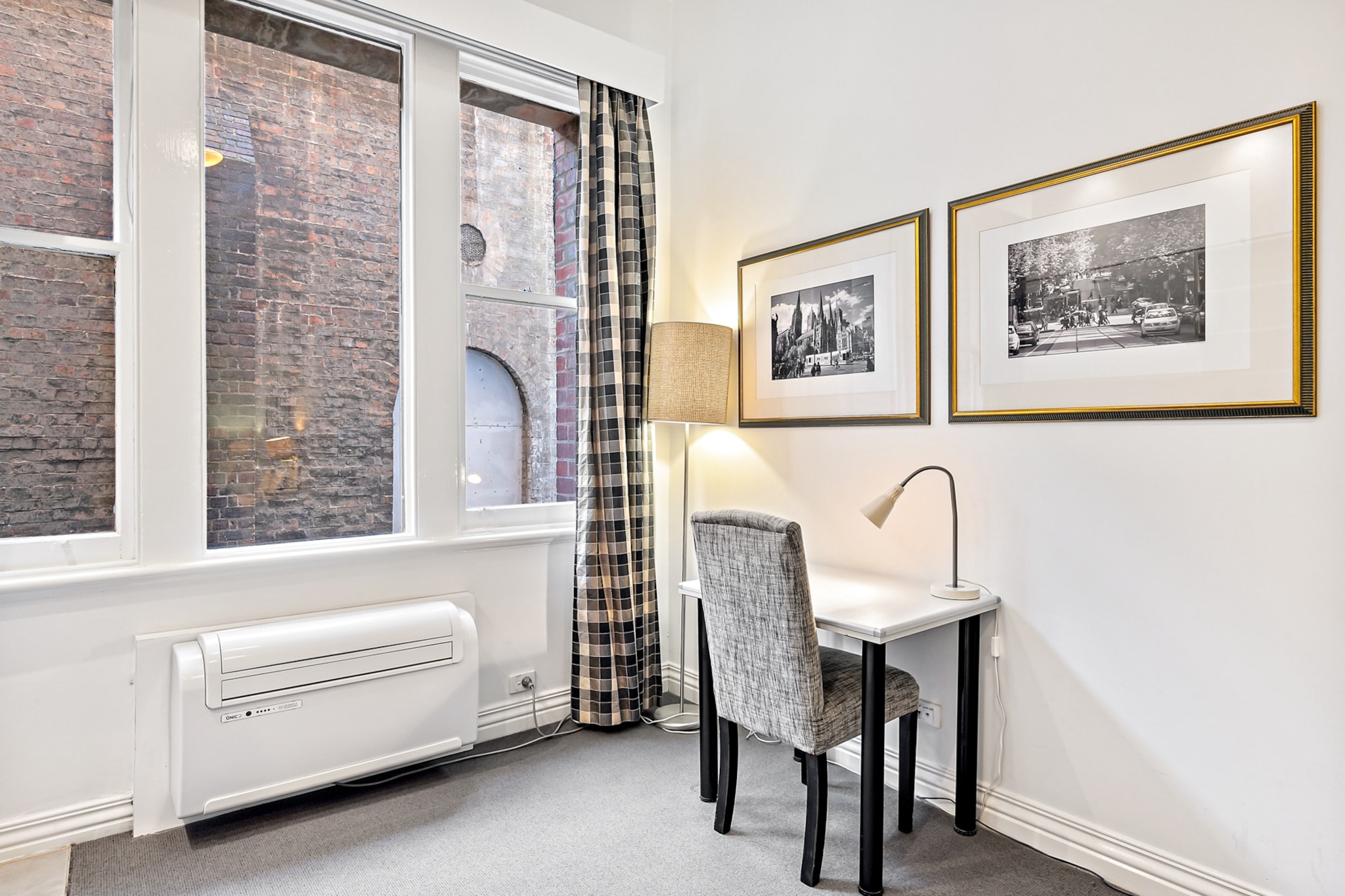 Bed Linen, Desk, Hot Water, Internet Access DSL, Wardrobe, Living room(TV), Kitchen(electric kettle, toaster, coffee machine, microwave, dishwasher, fridge, freezer), bedroom(Queen Bed), bathroom(bath tub, shower, washbasin, toilet), First Aid, tumble dryer, heating, air conditioning, Towels/Sheets (Incl.), shampoo, body soap, Essentials, dishes and cutlery, Dedicated workspace, Coffee, Conditioner, Long term stays allowed, Room-darkening shades, Shower gel, Town, Washer in common space, Wine glasses