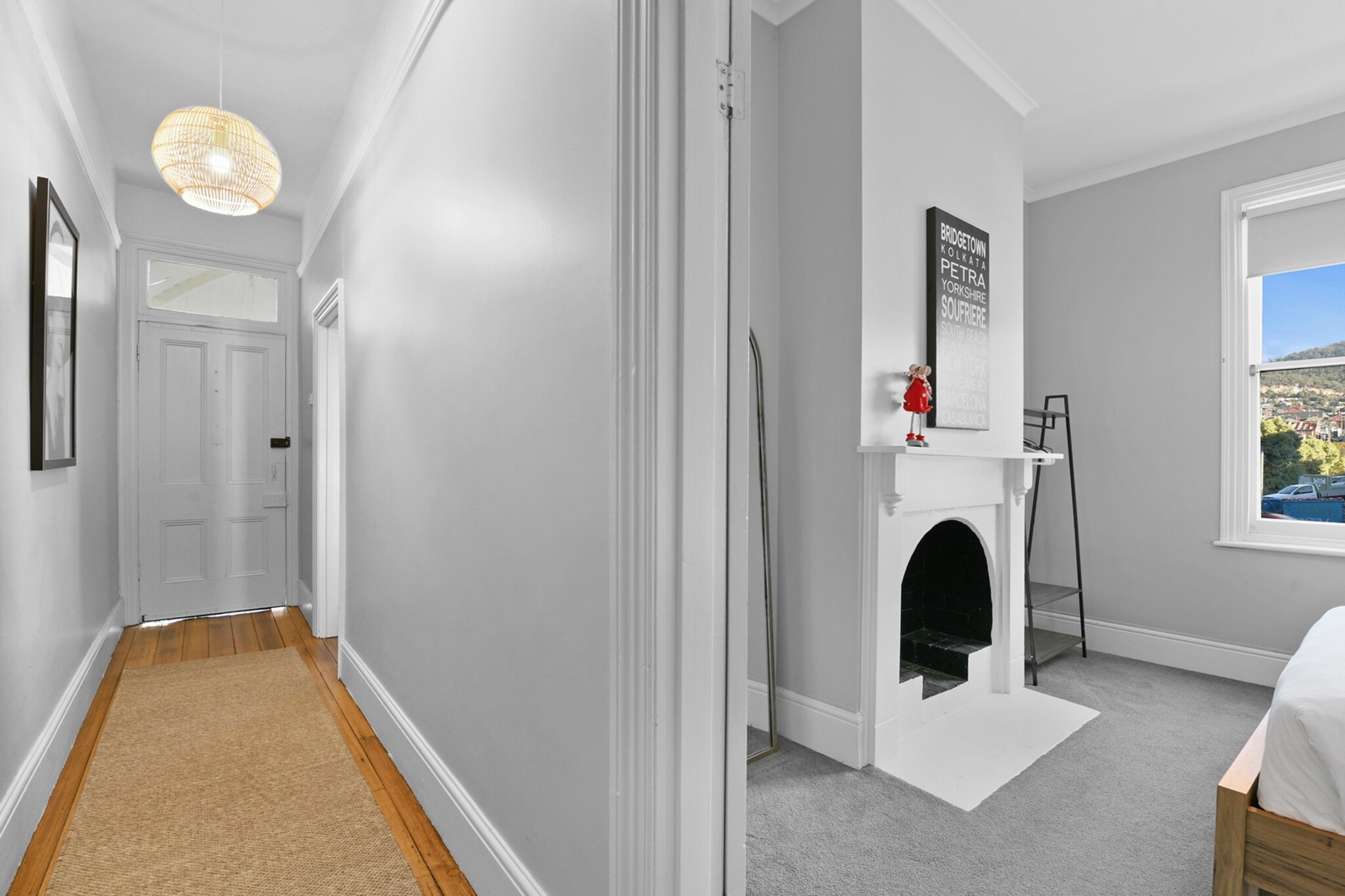 Bed Linen, Hot Water, Internet Access DSL, Safe, Wardrobe, Living room(TV, seating area, air conditioning), Kitchen(dining table, stove, electric kettle, toaster, coffee machine, oven, microwave, fridge, freezer, dishes and cutlery, Coffee), bedroom(Queen Bed), bedroom(Queen Bed), bathroom(shower, washbasin, toilet, hairdryer, Towels/Sheets (Incl.), shampoo, body soap, Essentials, Conditioner, Shower gel), First Aid, Play area, fireplace, tumble dryer, washing machine, balcony or terrace, heating, iron, Long term stays allowed, Room-darkening shades, Town, Wine glasses