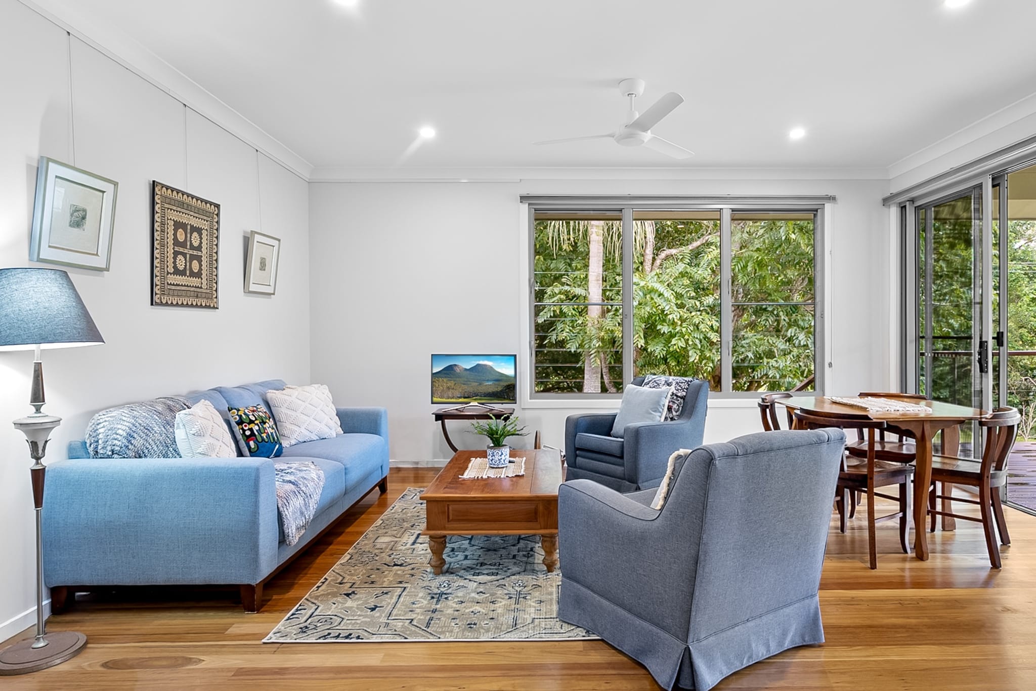 Unwind in this charming 1-bed house nestled in Ninderryâ€™s serene landscape. Enjoy access to a shared pool, onsite parking, and a peaceful deck. Perfect for couples or solo travellers seeking a quiet getaway with nature views and thoughtful amenities. Self-check-in via lockbox provided.

The space
This light-filled guest house features timber floors, soft lighting, and tasteful styling throughout. The bedroom includes a plush queen bed, bedside tables and lamps, and blackout blinds for restful sleep. A well-appointed bathroom and private laundry add comfort and convenience. The living room invites relaxation with a 3-seater couch, TV with streaming access, and gentle tones. Cook with ease in the kitchen, equipped with gas stovetop and electric oven, microwave, dishwasher, and ample cookware. Enjoy meals in the dining area with seating for four. Step outside to the private deck surrounded by greeneryâ€”perfect for morning coffee or evening unwinding. Guests also enjoy access to a shared swimming pool, just steps from the house.
 
Living Room
-Couch seats 3 people
-TV with Free-to-Air and streaming access (guests to use their own credentials)
 
Kitchen & Dining Area
-Fully equipped with cutlery and utensils
-Gas stovetop and electric oven
-Dining area seats 4
 
Bathroom & Laundry
-Laundry room available with washer and dryer
-Travel essentials, towels and hairdryer provided
 
Amenity Notes
-Onsite carport parking for 1 vehicle
-Heaters in bedroom and the sitting room
-Fans in bedroom and living area
-Wi-Fi is available
-Outdoor deck with furniture
-Access to shared pool on the ground floor
Local area description
Located in the peaceful locality of Ninderry and just a few minutes from the historic town of Yandina, this cottage offers a relaxing rural escape. Dine at the award-winning Spirit House, visit local markets, cafes and galleries, walk Mt Ninderry or take the scenic drive to the beach. An ideal base for exploring the Sunshine Coast.
House rules
You are staying in a friendly and peaceful neighbourhood and we kindly ask you to respect the community and your surrounding neighbours. The following strict House Rules apply:
 
- No loud noise between 10 pm and 8 am
- No parties or antisocial behaviour
- No additional people are to access the property without our prior approval
- No pets are allowed in the property
- No smoking is allowed at any times
- If you break something, please let us know
- To help protect all floor coverings, do not wear any shoes inside the property
 
Please be aware that excessive noise such as amplified music, vocals or screaming or anti-social behaviour in the property or common areas can cause neighbours to complain to us, the Building Manager, Council Rangers or Police.
 
IMPORTANT:
- Any breach of the House Rules may lead to a $500 fine plus compensation for any cost/damage created and immediate eviction of the property without refund.
 
Finally, when checking out, we kindly ask you for the following:
 
- Please leave all beds unmade
- Please clean up your dishes and put them away
- In case you have rearranged furniture, please put it back to the original location
- Please take out the rubbish and remember to use the right bins
- Please ensure all appliances, A/C and lights are off and doors and windows are closed.
- Please check your accommodation thoroughly before departing to avoid any unintentional items left behind.
 
We are not liable for any items left behind after your stay. In the rare event that a guest reports a missing item, we will make every effort to locate it for you, but we cannot guarantee its retrieval. If the item is found, we will gladly assist in arranging its return to an address within Australia, subject to postage and service fees.
Interaction with guests
Welcome to MadeComfy! Our local team curates stays in exceptional Australian & New Zealand properties, ensuring style, comfort, and prime locations for discerning guests. We prioritise your needs to provide a memorable home-away-from-home experience. Explore our digital guidebooks for local recommendations, and don't hesitate to contact us throughout your stay. We're here to ensure your comfort - enjoy your stay with MadeComfy.
Notes
-This property is on tank water; only toilet paper should be flushed.
-There is a separate house on the same propertyâ€”do not disturb the occupant.
-Guests have shared use of the pool.
-A step is required to access the front door.
 
For your comfort, this property is prepared with professional-grade hotel-style linen, including a three-sheet setup, ensuring a fresh and hygienic sleep experience.
 
Extra Services:
- Early Check-in: Our standard check-in is at 3 pm. To guarantee early access to the property we suggest booking the night before if available. Otherwise, early check-in is subject to availability from the night before at an additional cost.
- Late check-out: Our standard check-out is at 10 am. To guarantee a later check-out of the property we suggest booking an additional night if available. Otherwise, a late check-out is subject to availability from the night before to an additional cost.
- Baggage: For security reasons, we are unable to receive or to keep unattended baggage before check-in or after check-out
- We provide a small welcome amenity pack to get your stay started.
- This booking is protected with coverage for lost baggage and emergency medical expenses, provided by Travel Support with claim upto 500 AUD (T&C Applies). For more details reach out to Guest Support team post booking.
Access description
Key collection is onsite. Further details will be provided 3 days before check-in if your booking is successfully reserved.
Getting around
Bus stops are available in nearby Yandina (approx. 7 min drive). Train services via Yandina Station connect to Brisbane and surrounding areas.
Ninderry is about 25 min by car from Sunshine Coast Airport and 1 hr 30 min from Brisbane CBD.