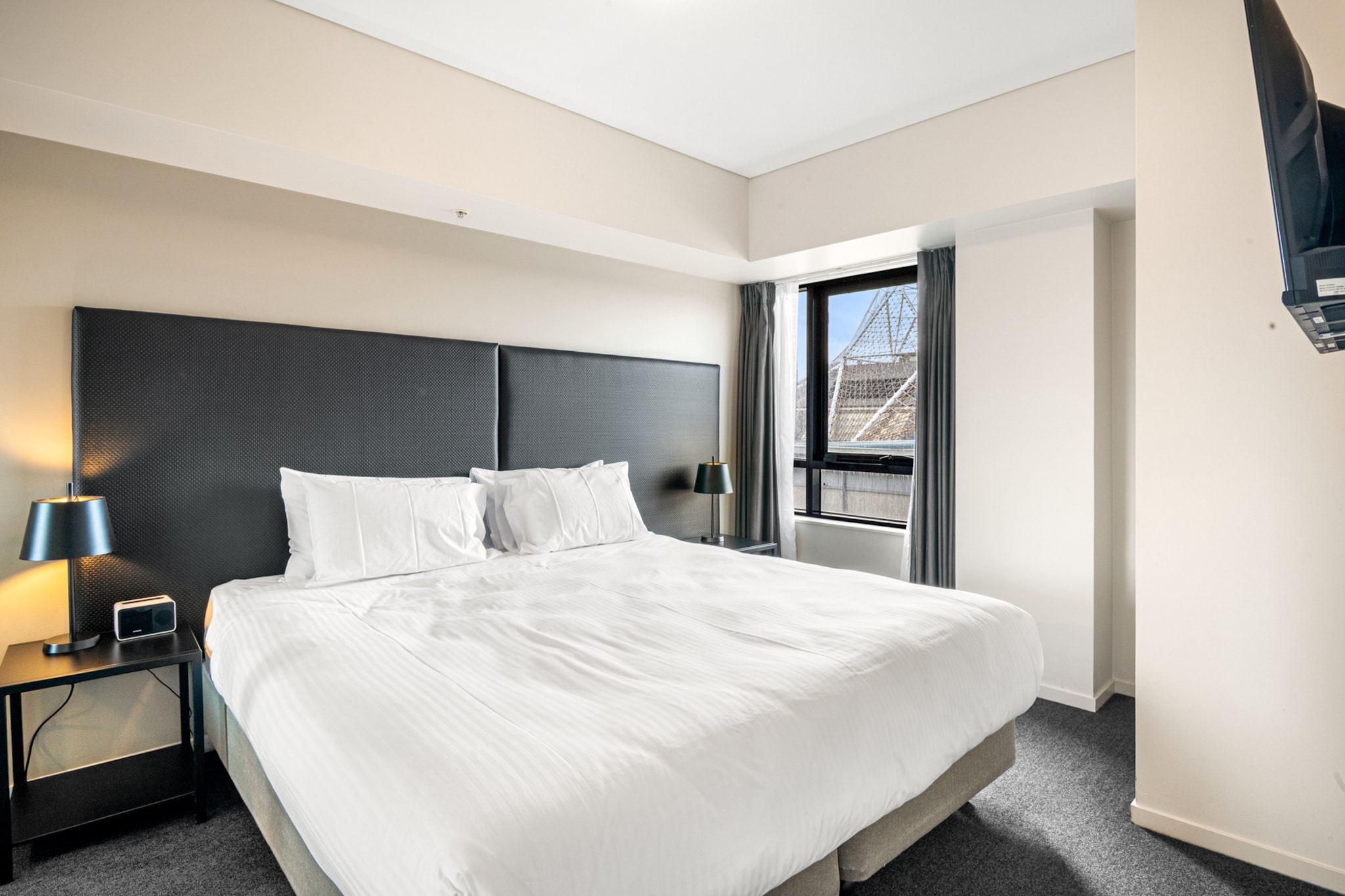 Enjoy a stylish stay in this Southbank apartment featuring a queen bed, sofa bed, and private balcony. Perfect for city explorers, it includes a fully equipped kitchen, laundry, and access to the buildingâ€™s pool and gym. Ideal for couples or small groups, with self-check-in for convenience.

Public Transport
Buses and trams run frequently along City Rd. Flinders St Station is a 10-min walk.

Getting There
30-min drive from Melbourne Airport. Only 10 mins to Melbourne CBD by car or tram.
The space
Step into this bright, open-plan apartment where contemporary comfort meets Melbourneâ€™s vibrant lifestyle. The living area is furnished with a plush two-seater couch that converts into a sofa bed, perfect for extra guests. A coffee table, streaming-enabled TV, and soft carpet underfoot make it a relaxing space to unwind.
 
The bedroom features a comfortable queen-size bed with matching bedside tables and lamps, complemented by blackout blinds for restful sleep. Natural light filters through large windows, enhancing the roomâ€™s spacious feel.
 
The modern bathroom includes all essential amenities, while the functional kitchen is fully equipped with an electric stovetop, microwave, and dishwasher. A separate dining table seats two, ideal for cosy meals at home.
 
Additional conveniences include a private laundry room with both washer and dryer, and ducted air conditioning throughout the apartment for year-round comfort. Guests have access to the buildingâ€™s indoor pool, spa, sauna and gym located on Level 18, rounding out the perfect city retreat.
 
Living Room
- Couch seats 2 people
- TV with streaming access (guests to use their own credentials)
- Sofa bed included
 
Kitchen & Dining Area
- Fully equipped with cutlery and utensils
- Microwave and electric stovetop
- Dining area seats 2
 
Bathroom & Laundry
- Laundry room available with washer and dryer
- Travel essentials, towels and hairdryer provided
 
Amenity Notes
- No parking provided
- Wi-Fi is available
- Ducted A/C (heating + cooling) throughout
- Building amenities: Gym, indoor pool, spa and sauna on Level 18