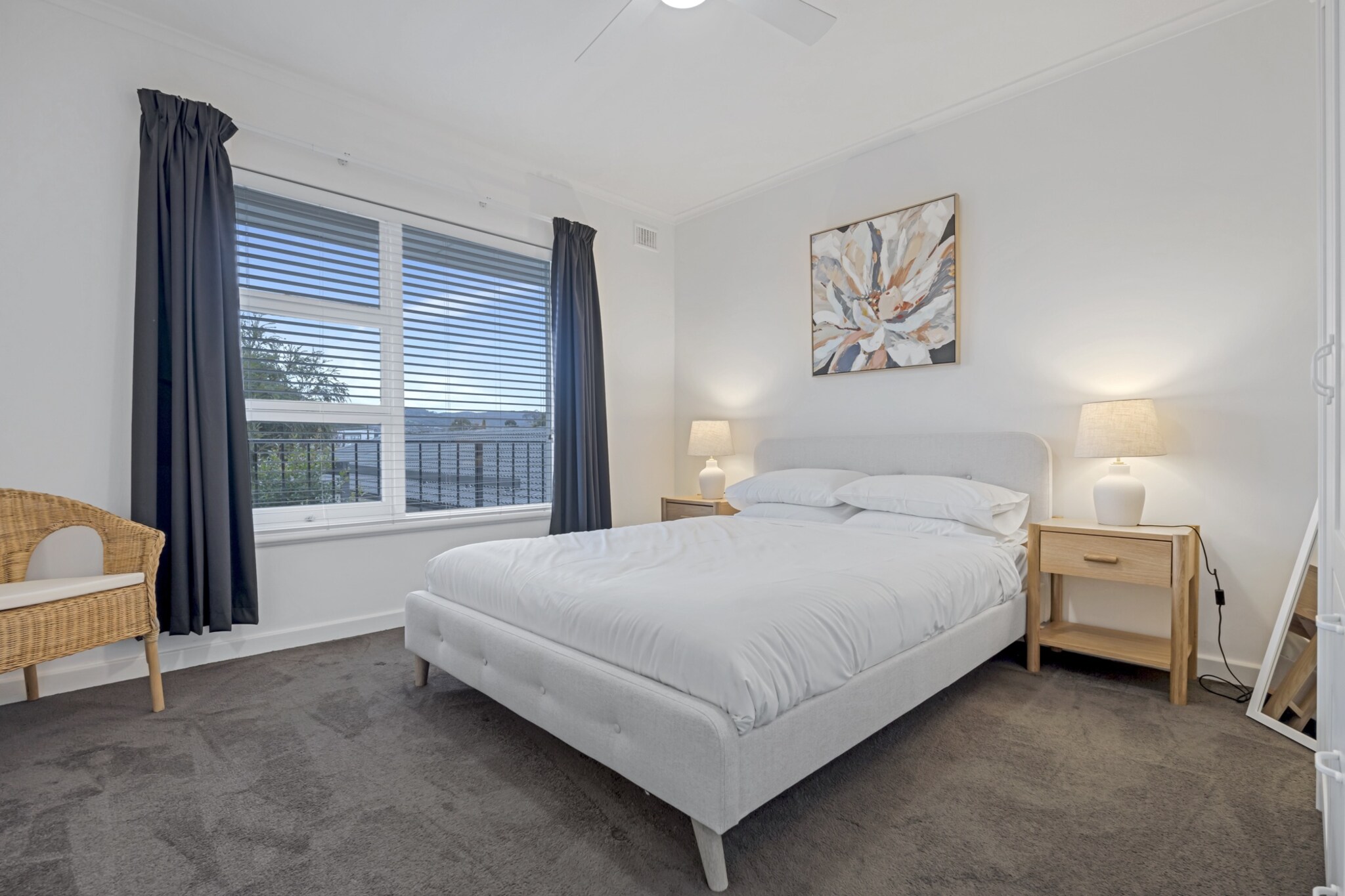 Enjoy a comfortable stay in this stylish 3-bedroom apartment in Campbelltown. With an inviting living area, a private balcony, and a study nook, it's perfect for families or business travellers. The unit offers a fully equipped kitchen, on-site parking, and split system air conditioning. Guests will appreciate the convenient location and seamless self-check-in with an electronic keypad.
The space
This updated apartment combines comfort and convenience in a bright, thoughtfully designed space. The open-plan living and dining area features timber-look vinyl flooring, an inviting couch for three, a TV with Free-to-Air access, and artistic touches like artificial plants and a rug that soften the room's clean lines. The kitchen is fully equipped with an induction cooktop, an electric oven, and brand-new appliances, including a microwave, coffee machine, and dishwasher.
 
There are three tranquil bedrooms, offering one double bed, two single beds, and one queen bed, each with blackout blinds, bedside tables, and ample storage. A split system A/C in one bedroom and the living area ensures year-round comfort, complemented by ceiling fans in the other bedrooms. A dedicated study nook in Bedroom 3 provides an ideal work-from-home setup.
 
The bathroom features modern fittings with essential amenities, while a private laundry includes a washer, iron, and clothes drying rack. Step outside to a private balcony accessible from the living area, perfect for morning coffee or relaxed evenings. With parking for one car and thoughtful inclusions throughout, this home is tailored for both short- and long-term stays.
 
Living Room
- Couch seats 3 people
- TV with Free-to-Air channels
 
Kitchen & Dining Area
- Fully equipped with cookware, cutlery, and utensils
- Induction stovetop, air fryer and electric oven
- Dining area seats 4
 
Bathroom & Laundry
- Laundry room available with washer and dryer combo
- Travel essentials, towels and hairdryer provided
 
Amenity Notes
- Parking: Onsite car space number 7, standard size, accessed via Denmead
- Air Conditioning: Split System A/C (heating + cooling) in living area and one bedroom
- Fans: Ceiling fans in queen and double bedrooms
- Study nook located in Bedroom 3
- Wi-Fi is available
Local area description
Located in leafy Campbelltown, this apartment offers a peaceful suburban lifestyle with easy access to Adelaideâ€™s CBD. Explore Thorndon Park Reserve, enjoy local eats along Lower North East Road, or shop at Newton Central. The area is known for its green spaces, family-friendly vibe, and proximity to schools and transport.
House rules
You are staying in a friendly and peaceful neighbourhood and we kindly ask you to respect the community and your surrounding neighbours. The following strict House Rules apply:
 
- No loud noise between 10 pm and 8 am
- No parties or antisocial behaviour
- No additional people are to access the property without our prior approval
- No pets are allowed in the property without approval
- No smoking is allowed at any times
- If you break something, please let us know
- To help protect all floor coverings, do not wear any shoes inside the property
 
Please be aware that excessive noise such as amplified music, vocals or screaming or anti-social behaviour in the property or common areas can cause neighbours to complain to us, the Building Manager, Council Rangers or Police.
 
IMPORTANT:
- Any breach of the House Rules may lead to a $500 fine plus compensation for any cost/damage created and immediate eviction of the property without refund.
- Pets are available on request unless the property states it is pet friendly. Any stays with pets will incur an additional cleaning fee of $200.
 
Finally, when checking out, we kindly ask you for the following:
 
- Please leave all beds unmade
- Please clean up your dishes and put them away
- In case you have rearranged furniture, please put it back to the original location
- Please take out the rubbish and remember to use the right bins
- Please ensure all appliances, A/C and lights are off and doors and windows are closed.
- Please check your accommodation thoroughly before departing to avoid any unintentional items left behind.
 
We are not liable for any items left behind after your stay. In the rare event that a guest reports a missing item, we will make every effort to locate it for you, but we cannot guarantee its retrieval. If the item is found, we will gladly assist in arranging its return to an address within Australia, subject to postage and service fees.
Interaction with guests
Welcome to MadeComfy! Our local team curates stays in exceptional Australian & New Zealand properties, ensuring style, comfort, and prime locations for discerning guests. We prioritise your needs to provide a memorable home-away-from-home experience. Explore our digital guidebooks for local recommendations, and don't hesitate to contact us throughout your stay. We're here to ensure your comfort - enjoy your stay with MadeComfy.
Notes
- Stairs are required to access the property
- Outdoor seating and table must not be left out on the balcony.
 
For your comfort, this property is prepared with professional-grade hotel-style linen, including a three-sheet setup, ensuring a fresh and hygienic sleep experience.
 
Extra Services:
- Early Check-in: Our standard check-in is at 3 pm. To guarantee early access to the property we suggest booking the night before if available. Otherwise, early check-in is subject to availability from the night before at an additional cost.
- Late check-out: Our standard check-out is at 10 am. To guarantee a later check-out of the property we suggest booking an additional night if available. Otherwise, a late check-out is subject to availability from the night before to an additional cost.
- Baggage: For security reasons, we are unable to receive or to keep unattended baggage before check-in or after check-out
- We provide a small welcome amenity pack to get your stay started.
- This booking is protected with coverage for lost baggage and emergency medical expenses, provided by Travel Support with claim upto 500 AUD (T&C Applies). For more details reach out to Guest Support team post booking.
Access description
Key collection is onsite. Further details will be provided 3 days before check-in if your booking is successfully reserved.
Getting around
Public Transport
Campbelltown is serviced by multiple bus routes including 178 and H30 with access to Adelaide Metro. Nearest bus stops are within 5â€“10 min walk.
 
Getting There
Itâ€™s approx. 25 min drive from Adelaide Airport and 20 min from Adelaide CBD by car or bus.