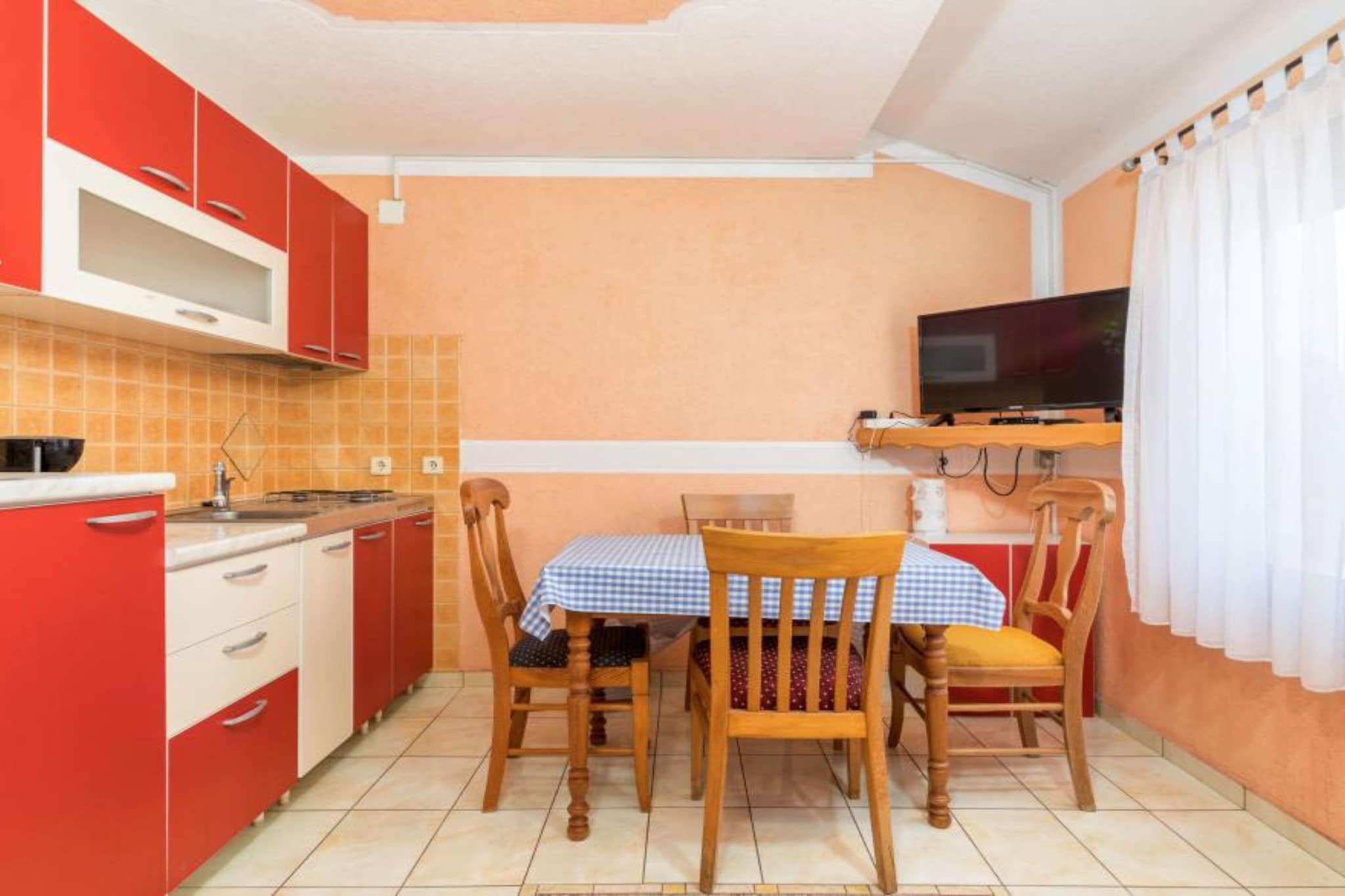 Apartments Manda - One Bedroom Apartment With Terrace (A1)-Living room