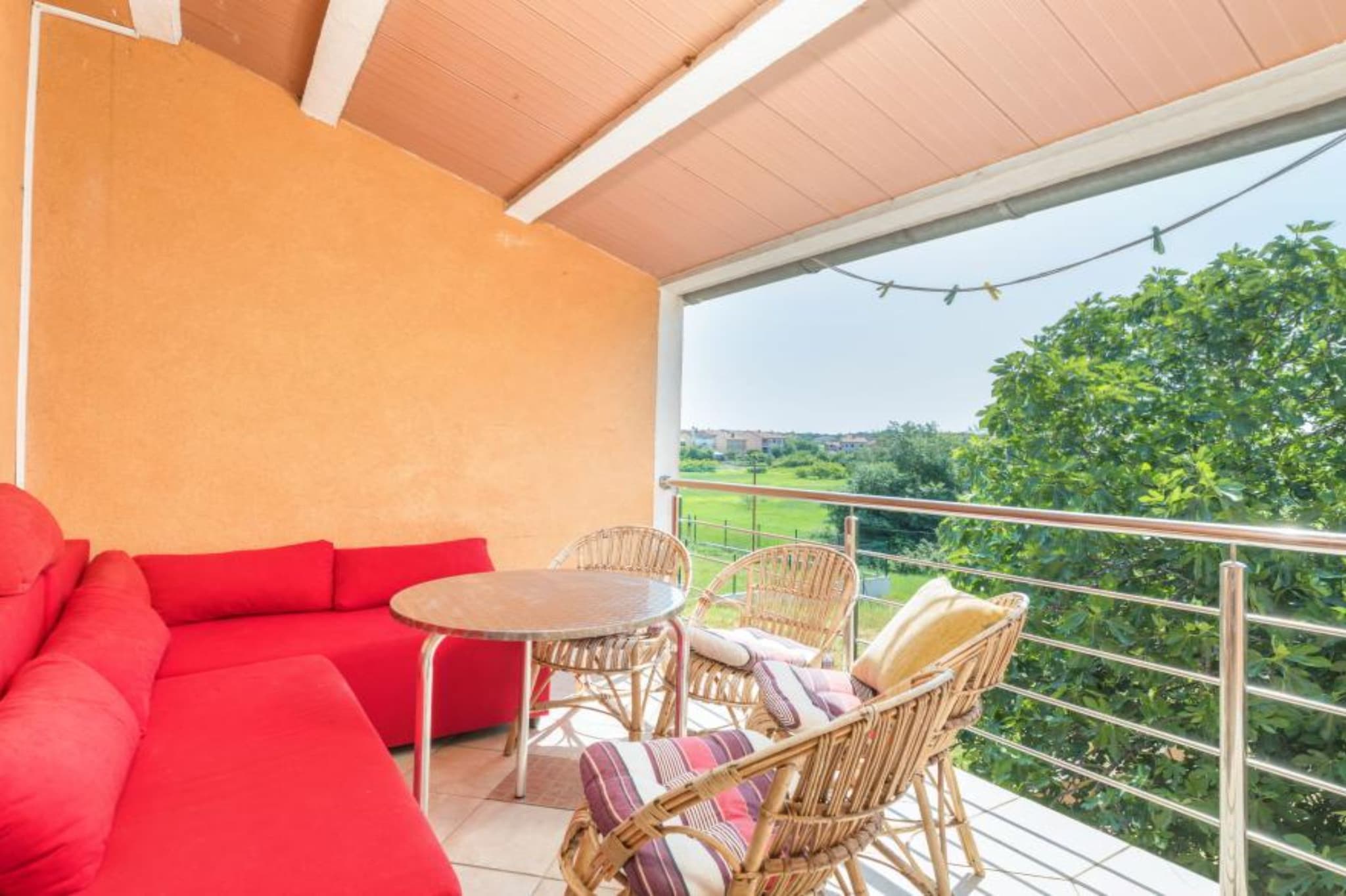 Apartments Manda - One Bedroom Apartment With Terrace (A3)-Terrace balcony