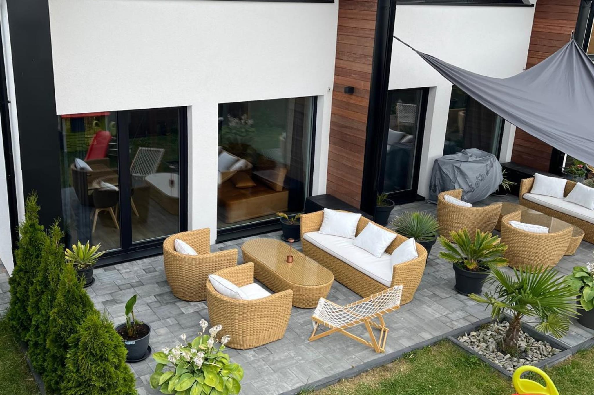 Domki wakacyjne dla 8 osób w Mielenku - Terrasbalkon