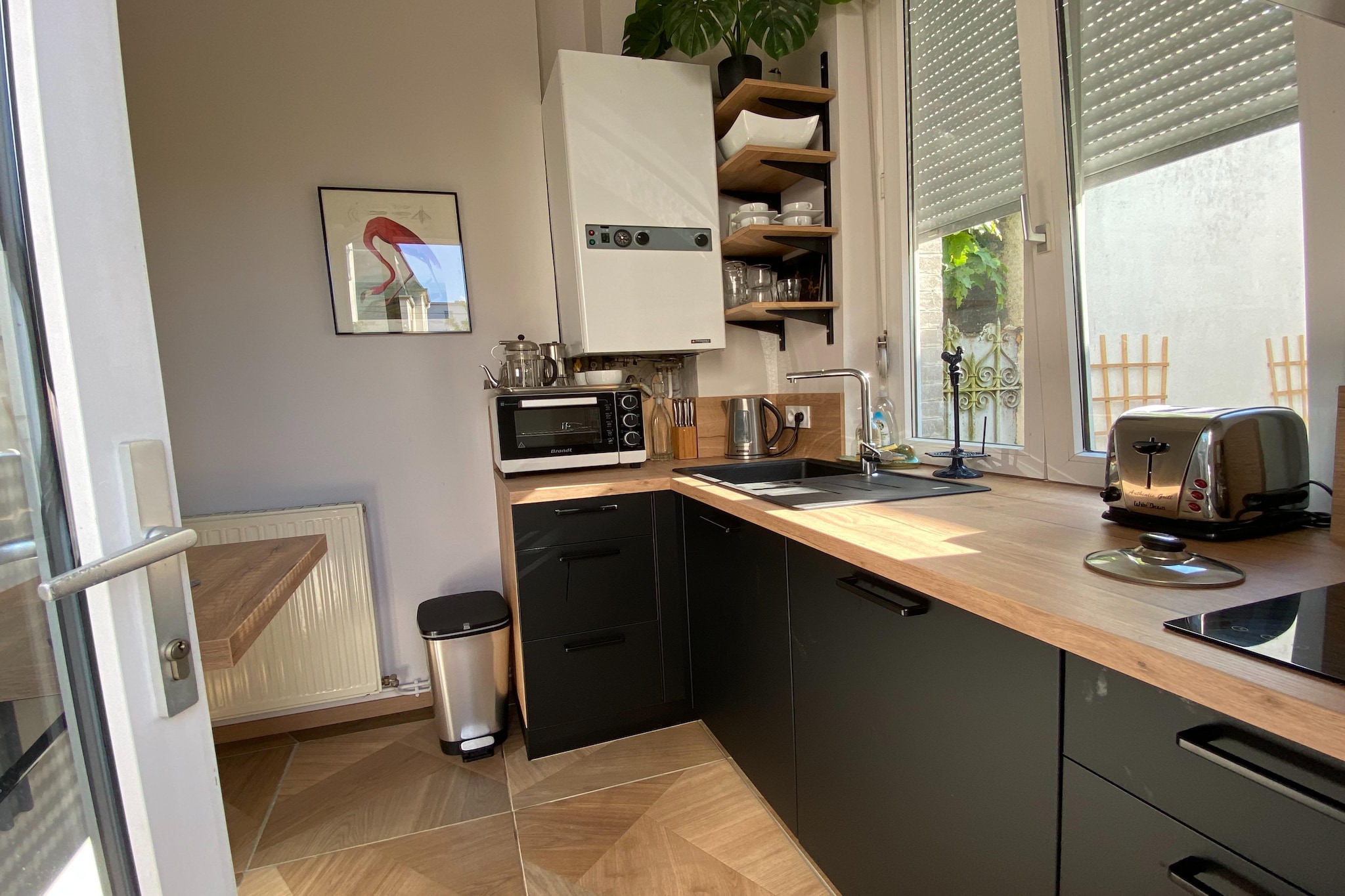 Appartement avec la petite cour-Kitchen