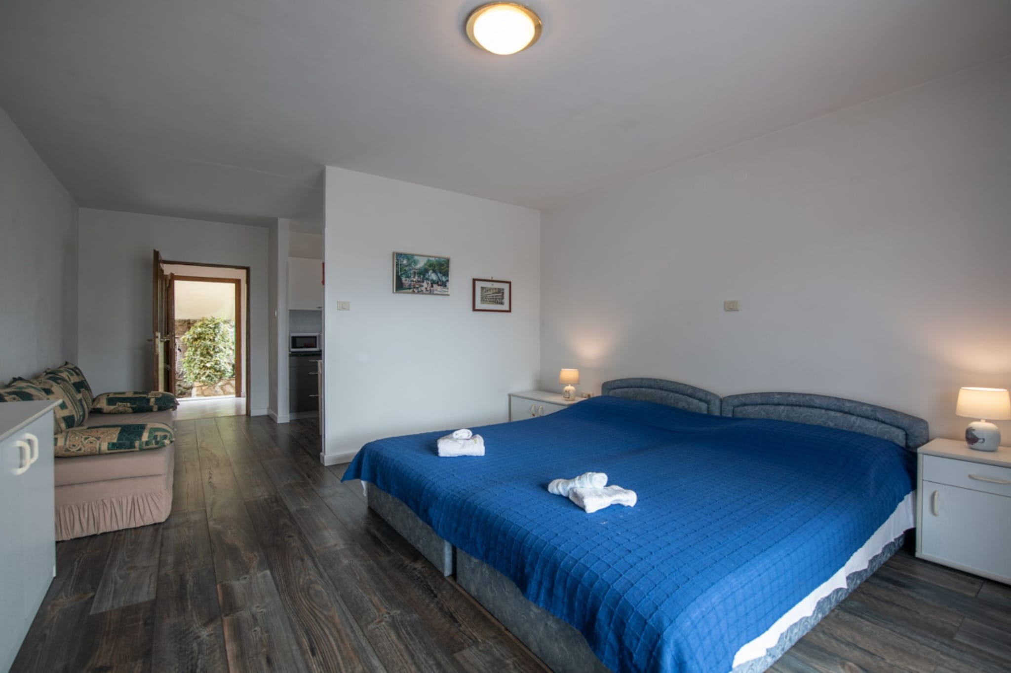 Apartments Mirjana IKA - Studio Apartment With Balcony  (A1)-Slaapkamer