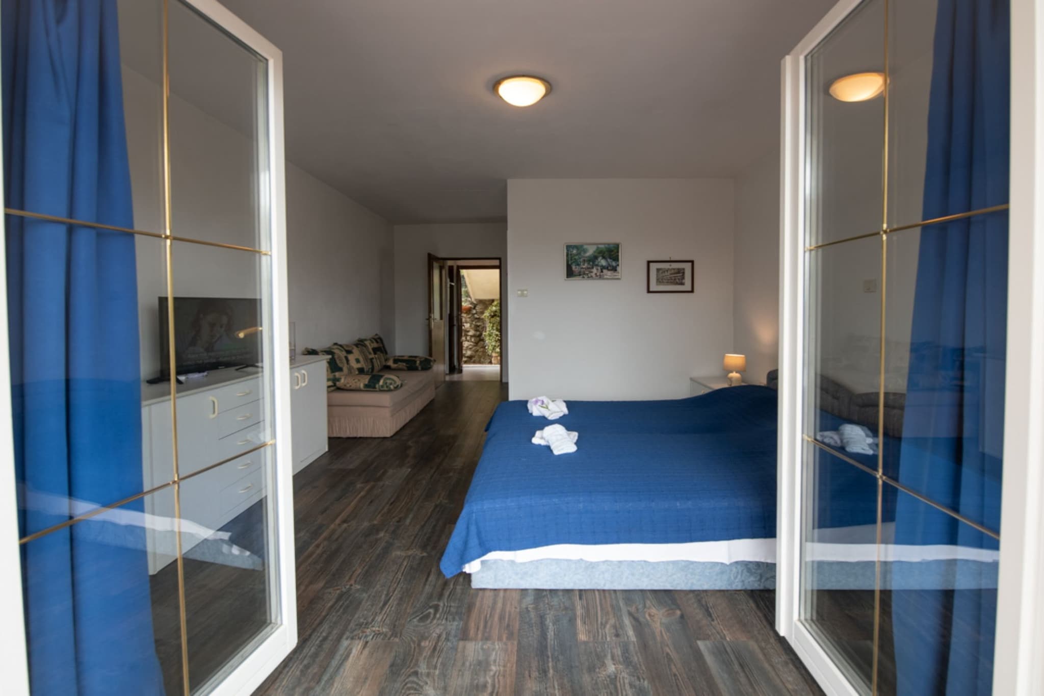 Apartments Mirjana IKA - Studio Apartment With Balcony  (A1)-Slaapkamer