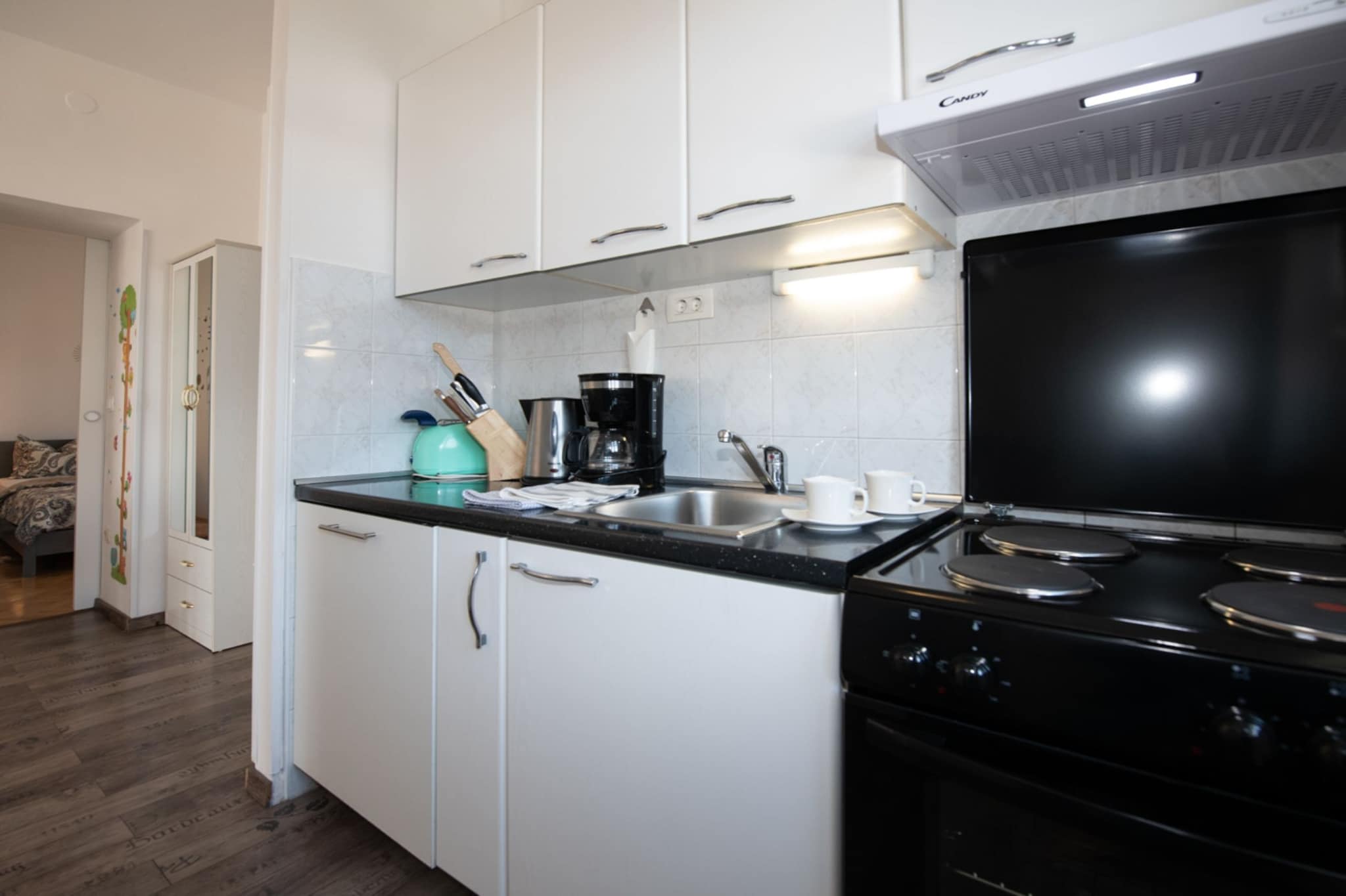 Apartments Mirjana IKA - One Bedroom Apartment With Balcony And Sea View (A2)-Keuken