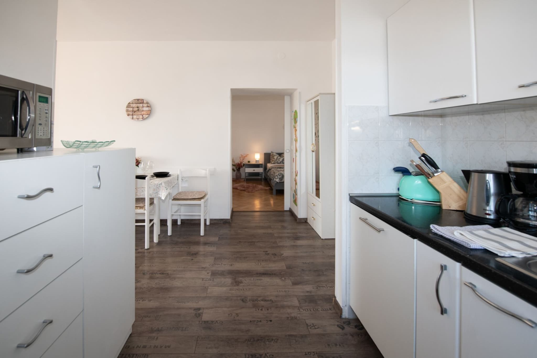 Apartments Mirjana IKA - One Bedroom Apartment With Balcony And Sea View (A2)-Keuken
