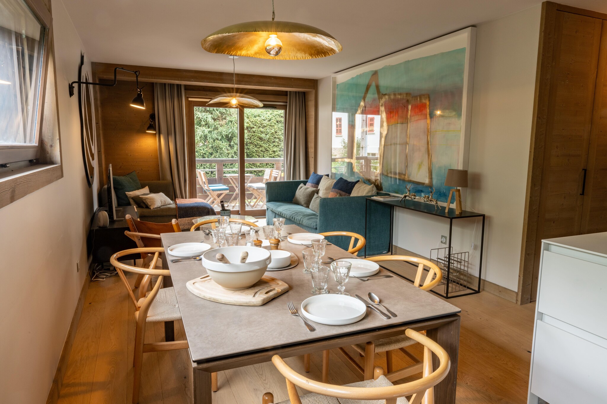 Apt Elegant with balcony 5P/2BR – Megève Center