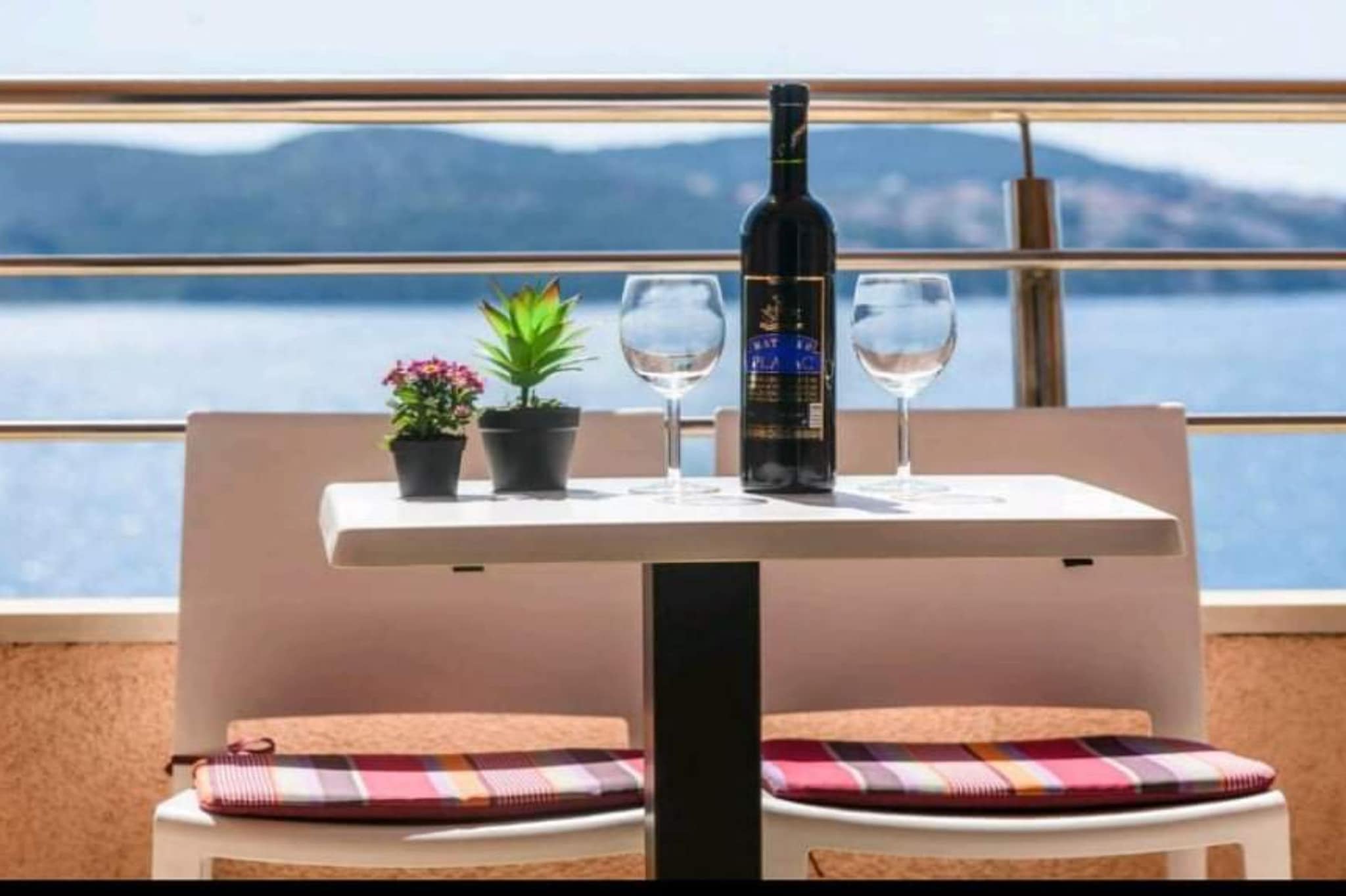 Apartment Antonia Trogir - Two-Bedroom Apartment With Sea View-Terrasbalkon