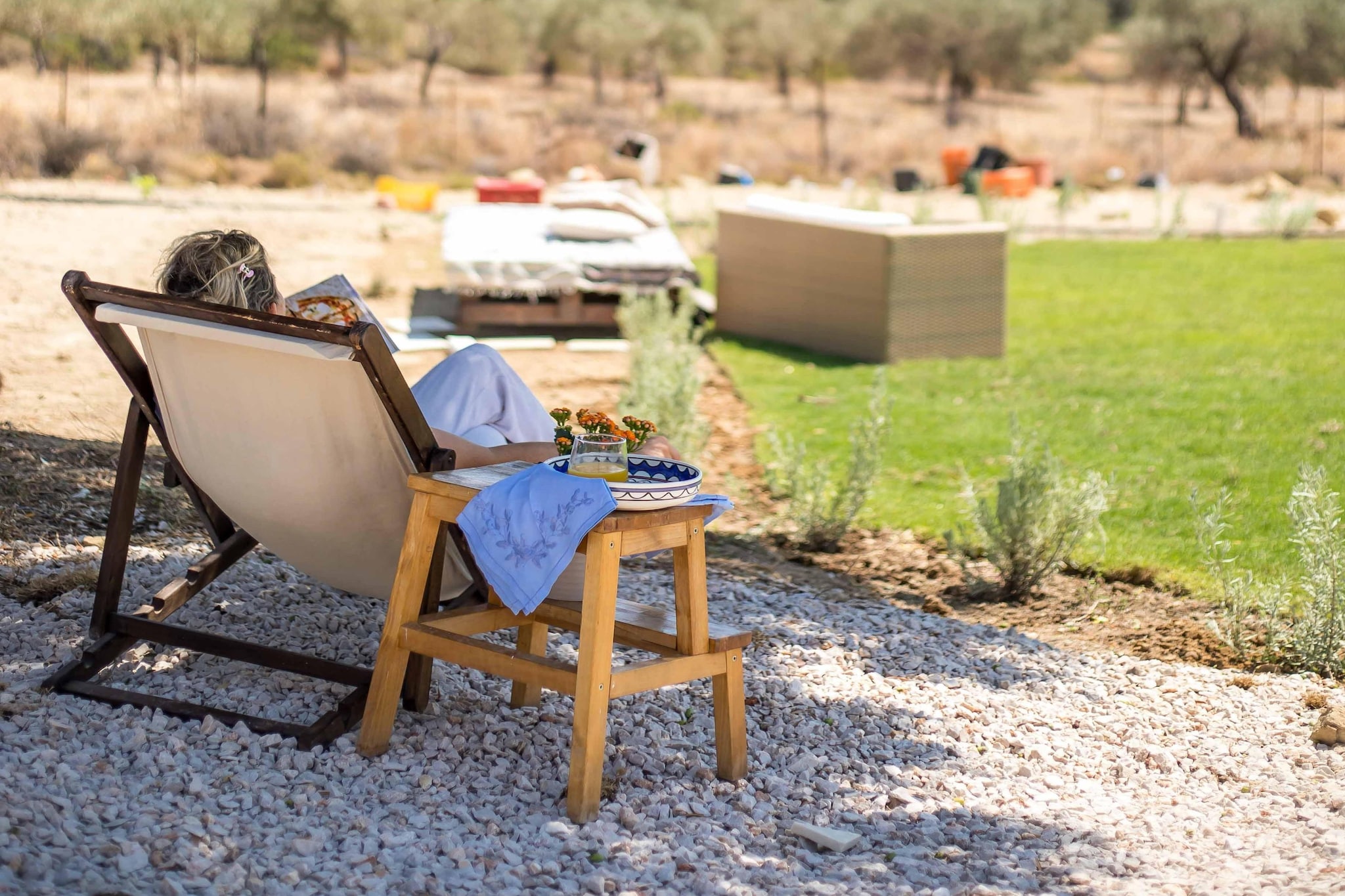 EMARMENE AGROTOURISTIC - Terrasse/Balkon