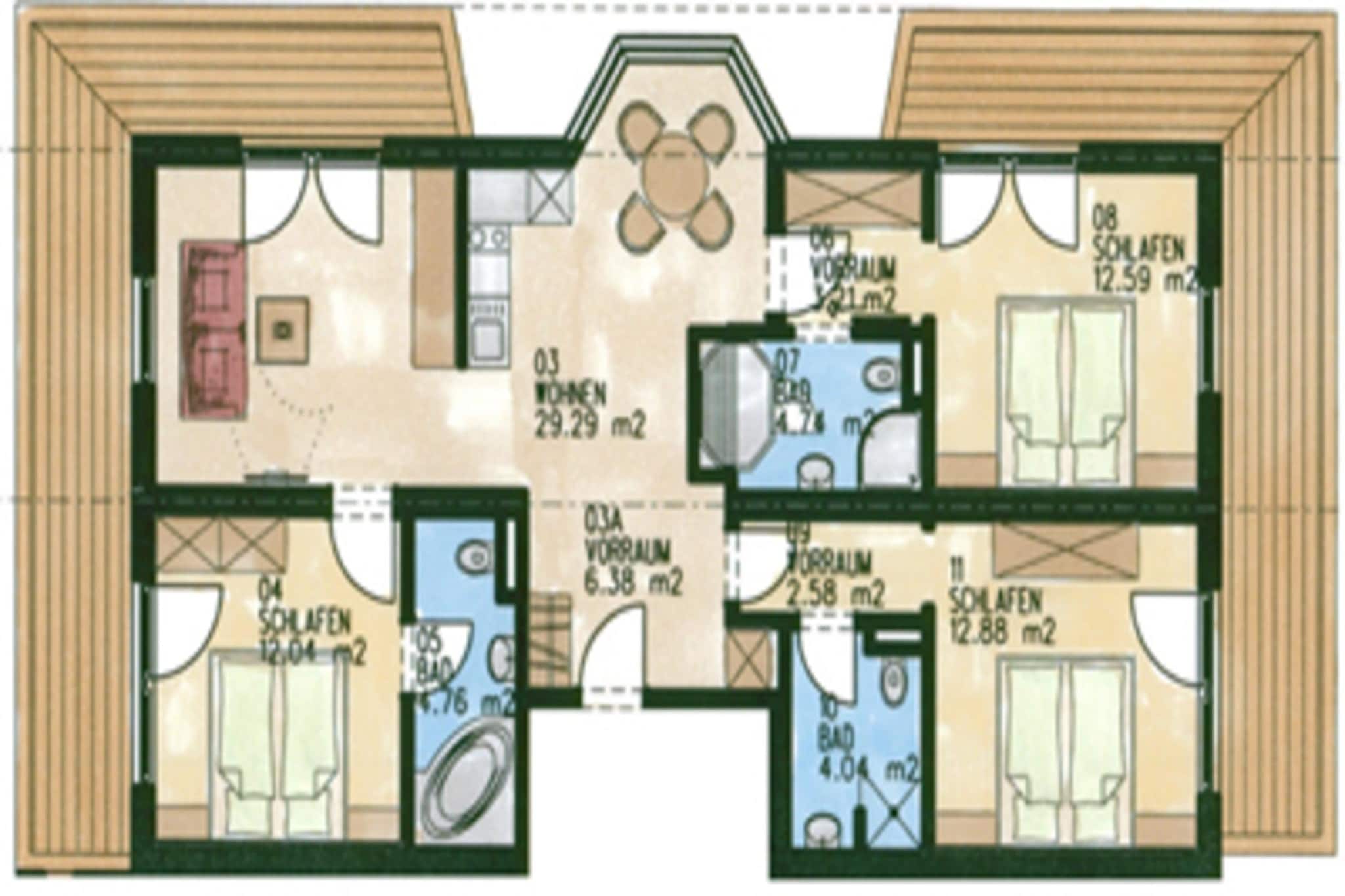 Vicky Apartment Top 4-Plattegrond